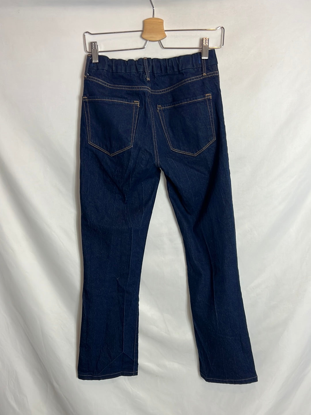 OTHERS. Dark blue flared denim. Size 36