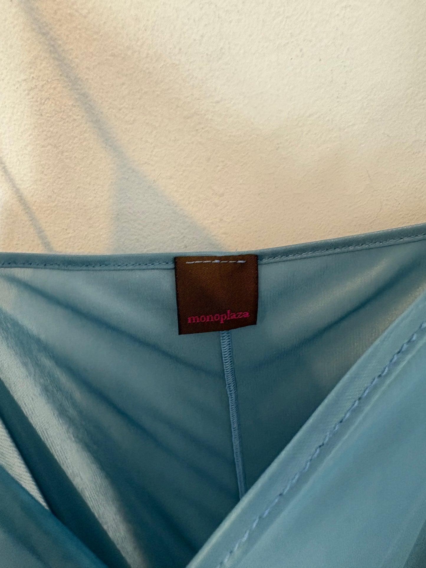 MONOPLAZA. Vestido largo estampado seda