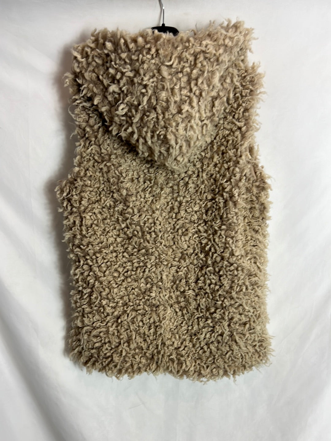 STRADIVARIUS. Chaleco beige borrego T.m