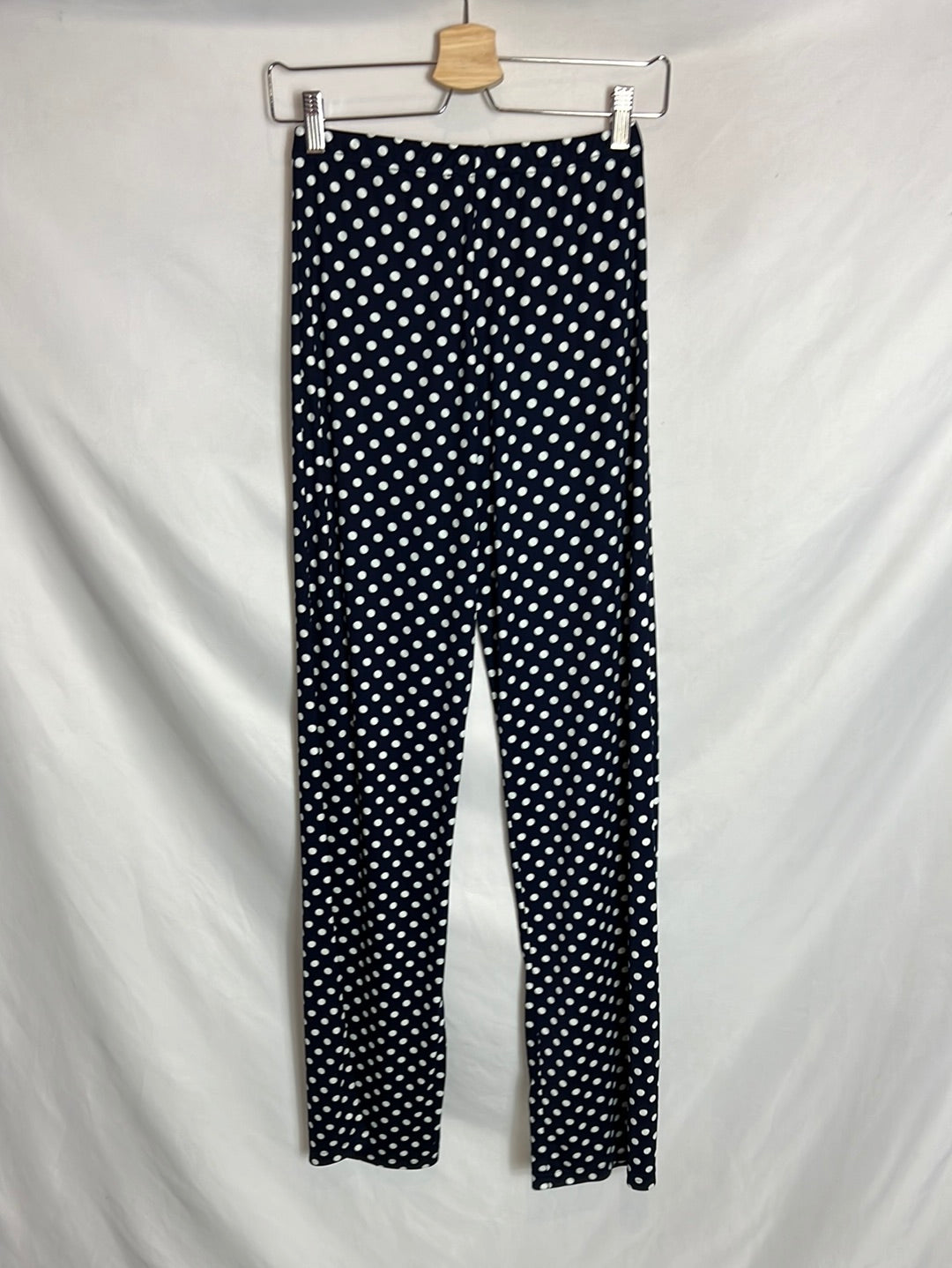 SFERA. Pantalón azul lunares T S