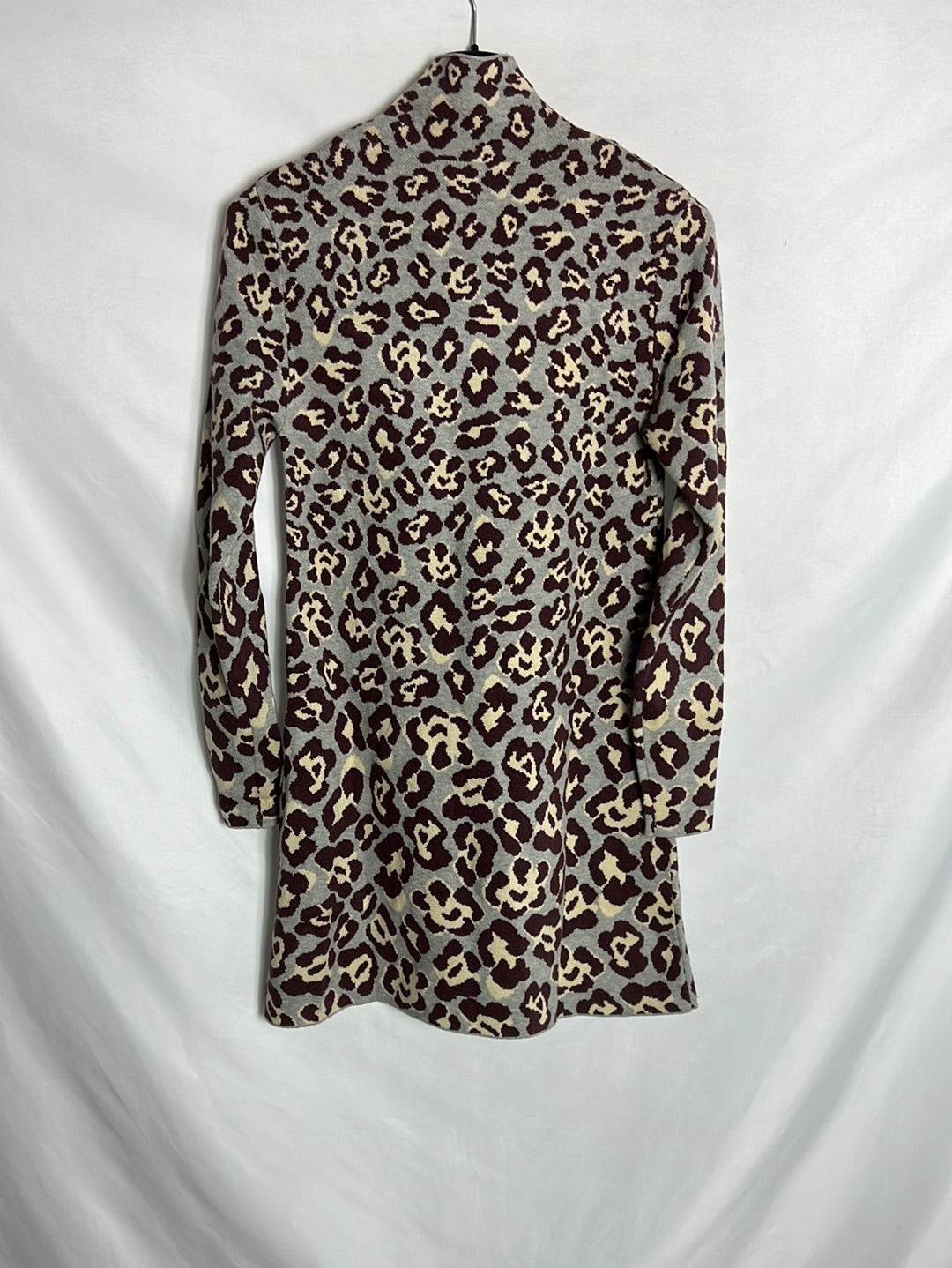 ZARA. Short animal print knit dress. TS