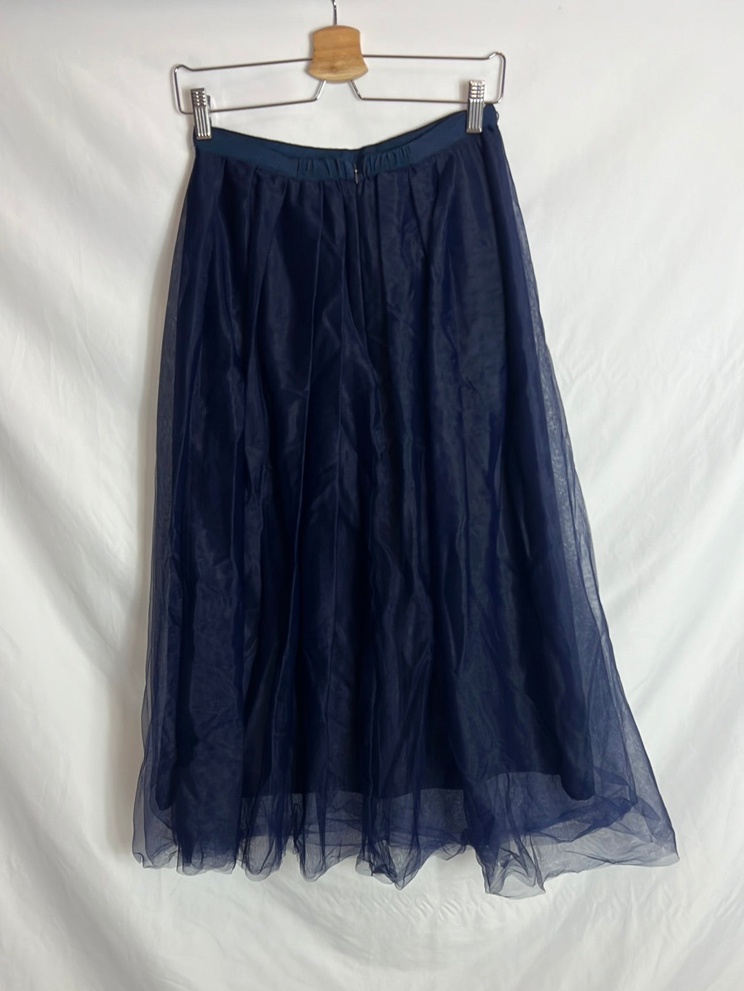 J CREW. Blue tulle midi skirt. TM