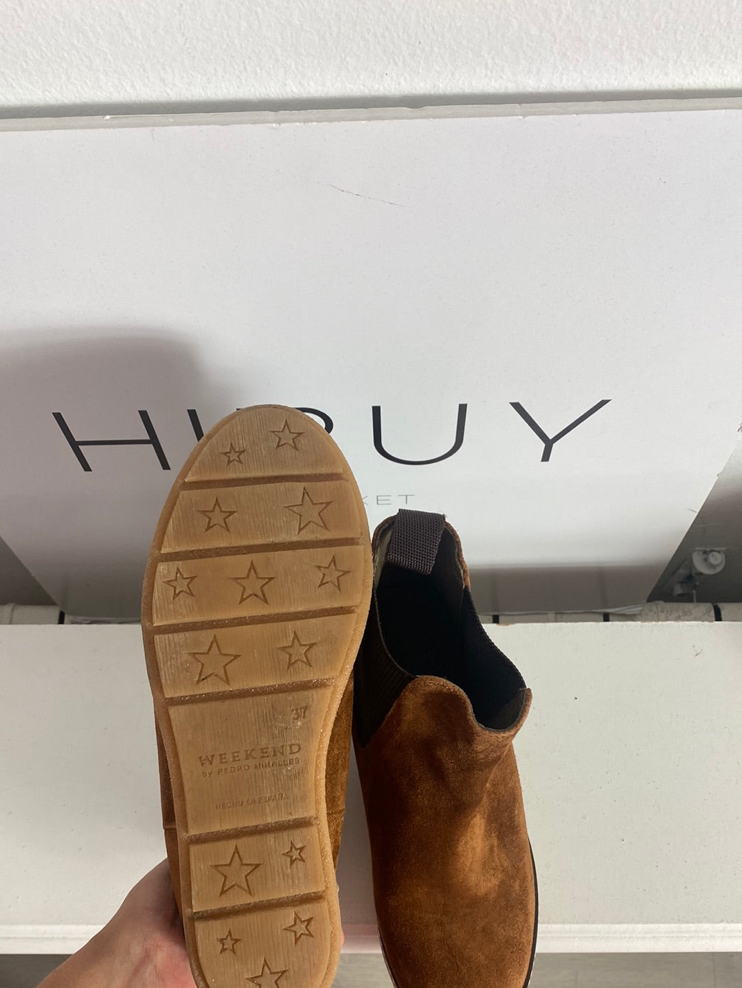 PEDRO MIRALLES. Botas piel marrones T.37