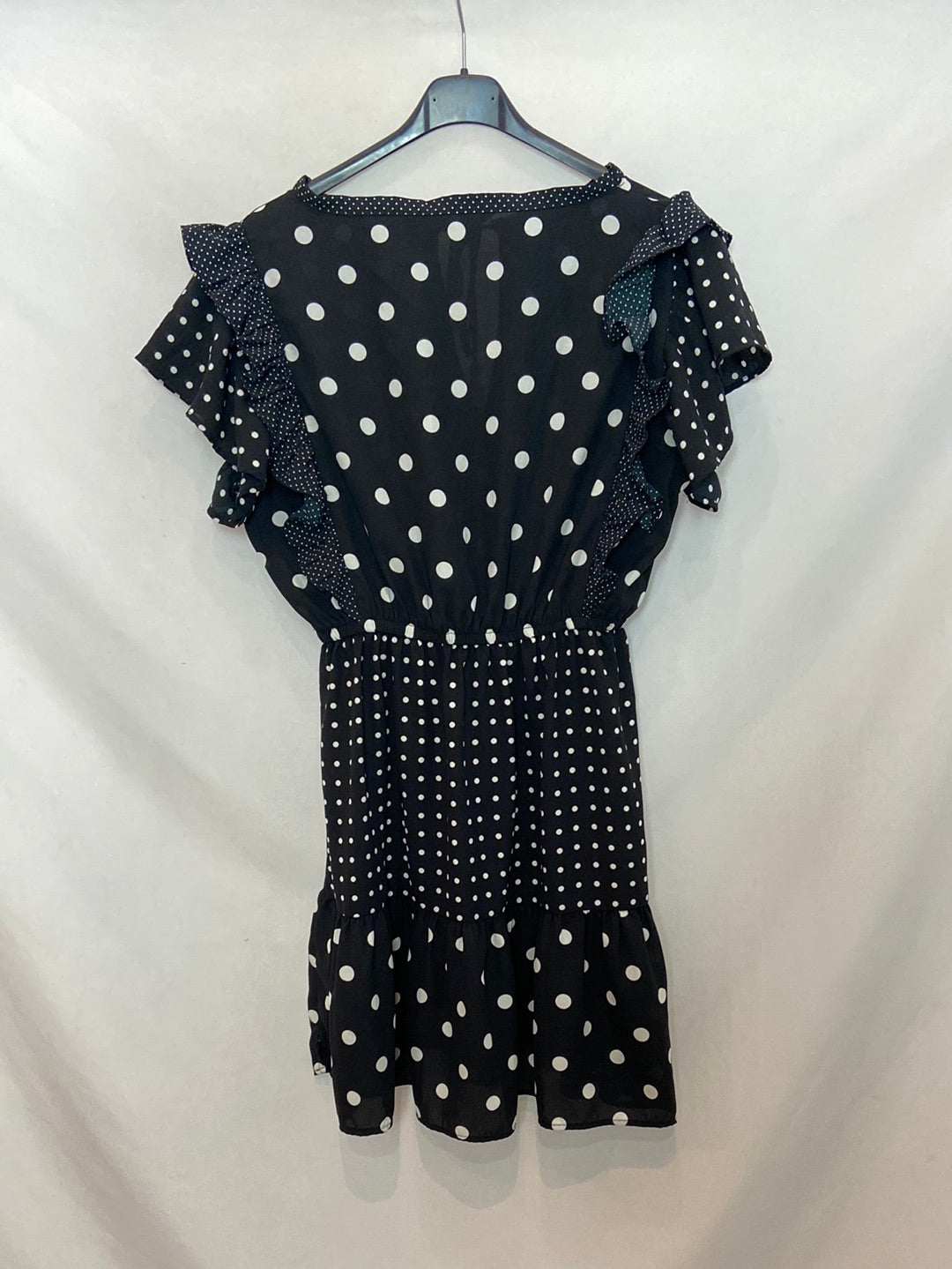 ZARA. Vestido corto lunares T.S