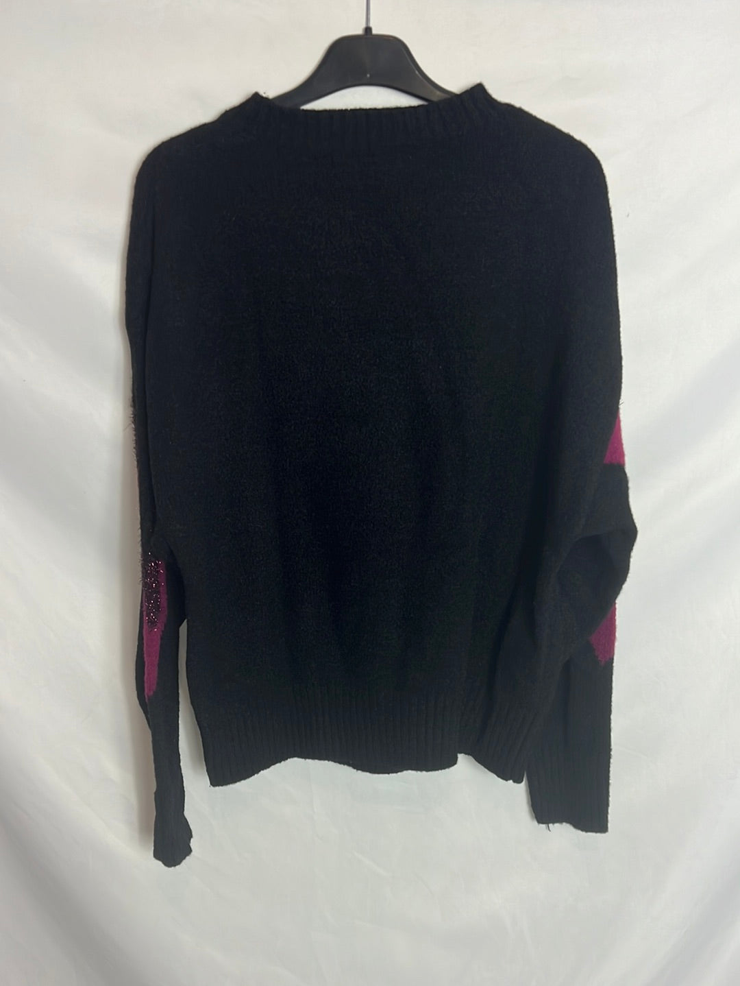 MANGO. Jersey negros hilos brillo. T XS (S/M)