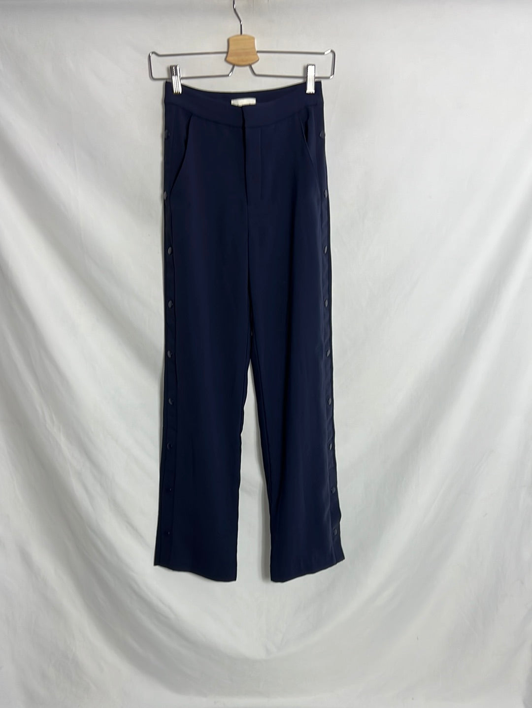 H&M. Blue buttoned palazzo pants. T 32 – Hibuy market