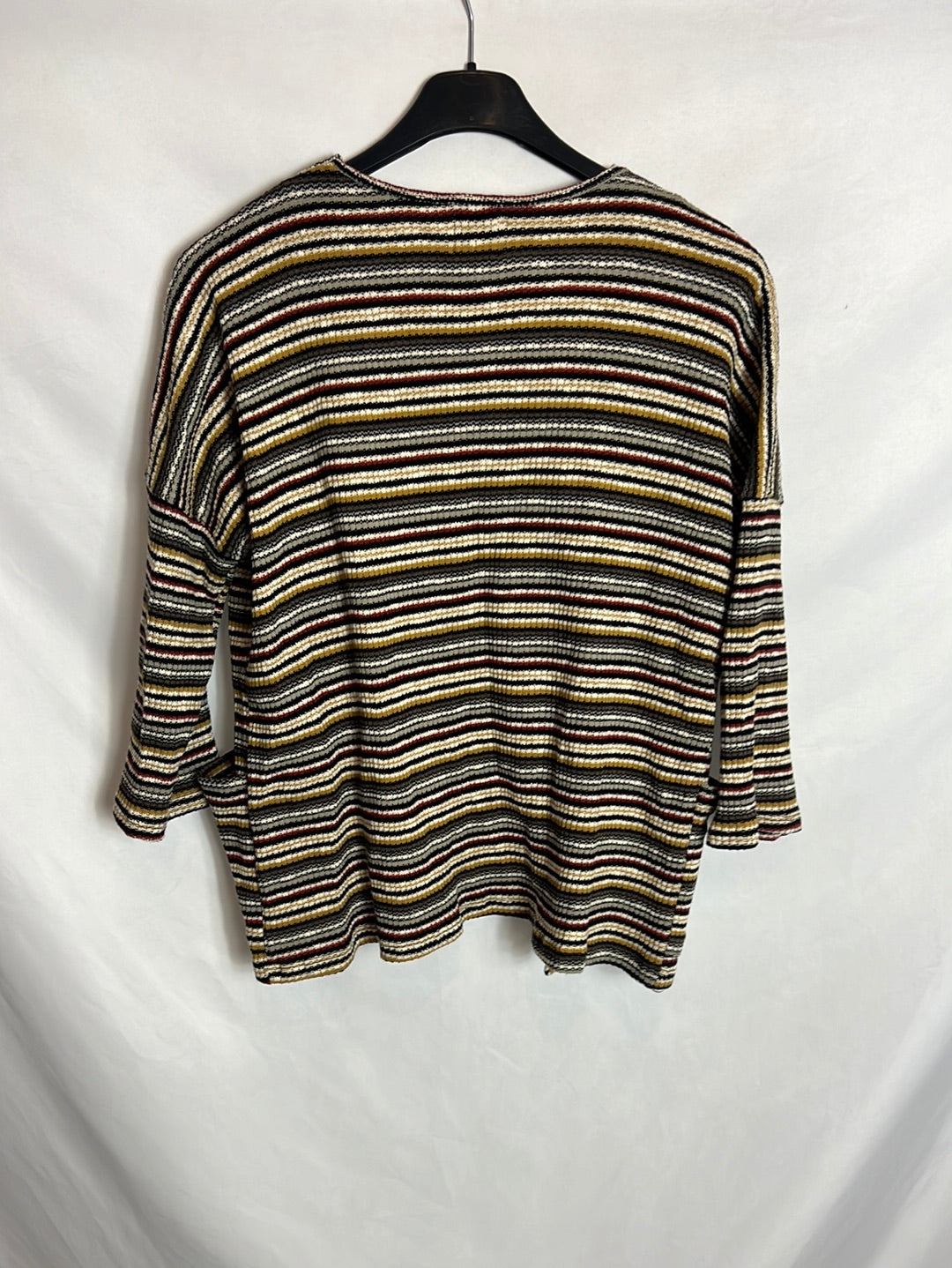 ZÚA. Cárdigan rayas bolsillos. T U