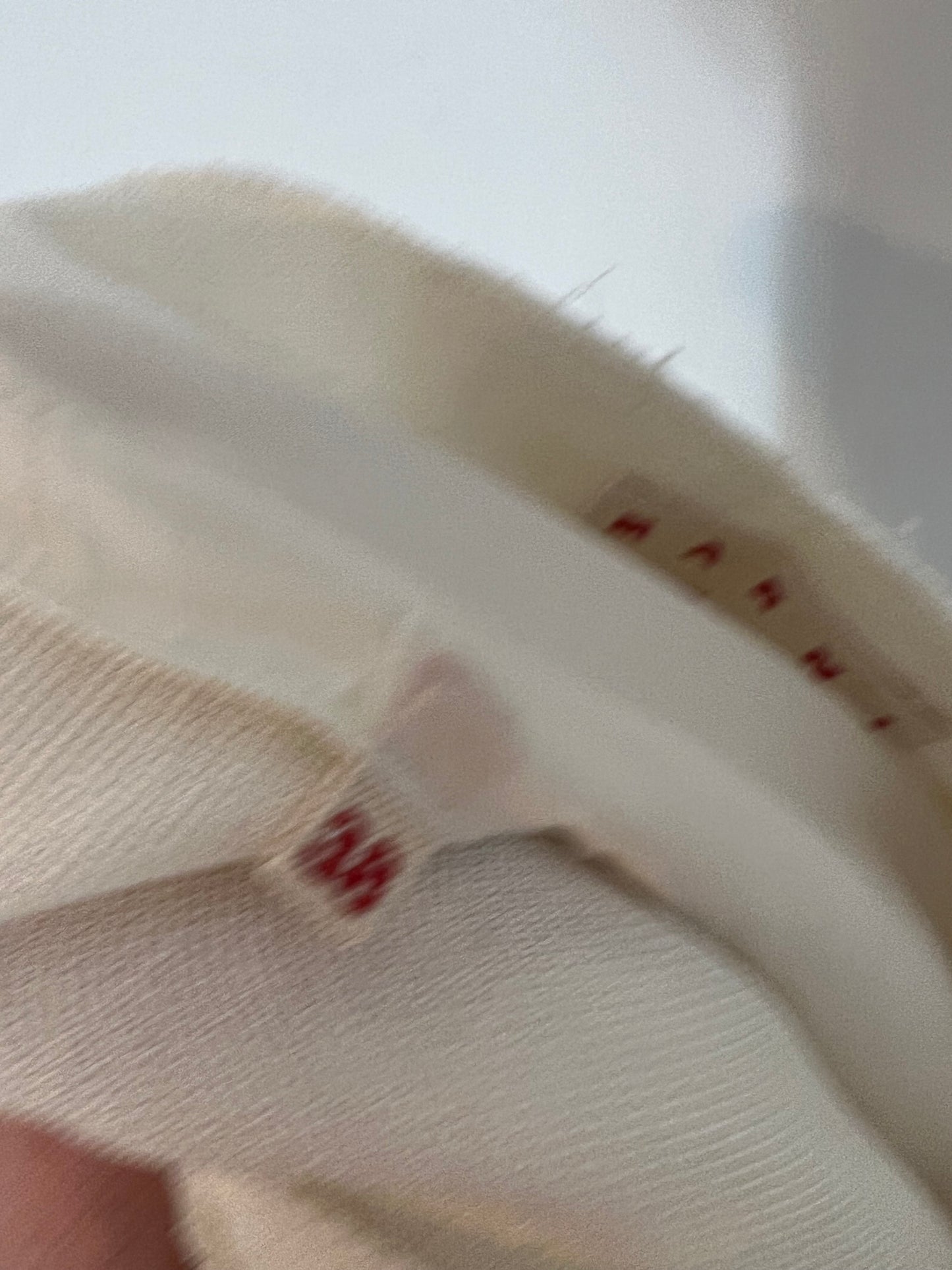 MARNI. White midi skirt, size 38