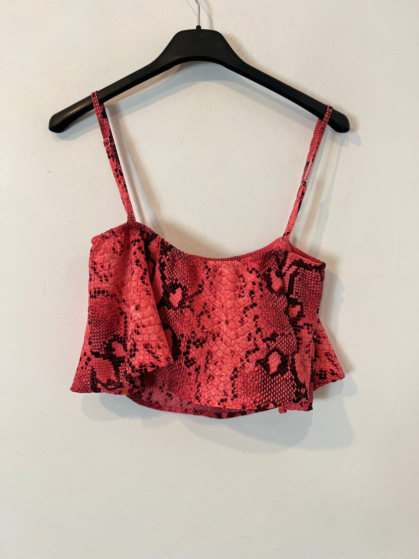 SUPERDOWN X DRAYA MICHELLE. conjunto rosa animal print T.s