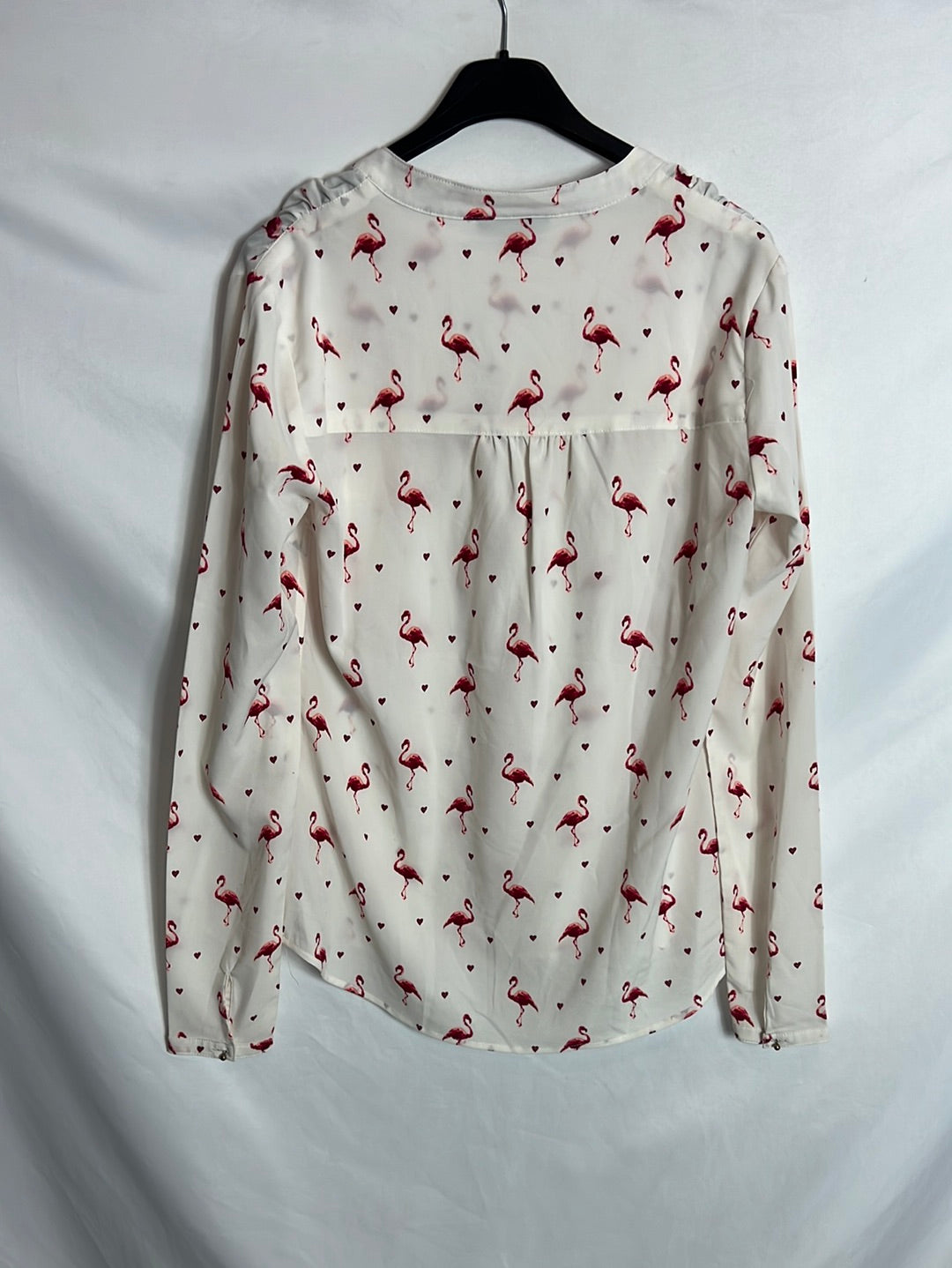 GROGGY. Blusa beige flamencos. T S