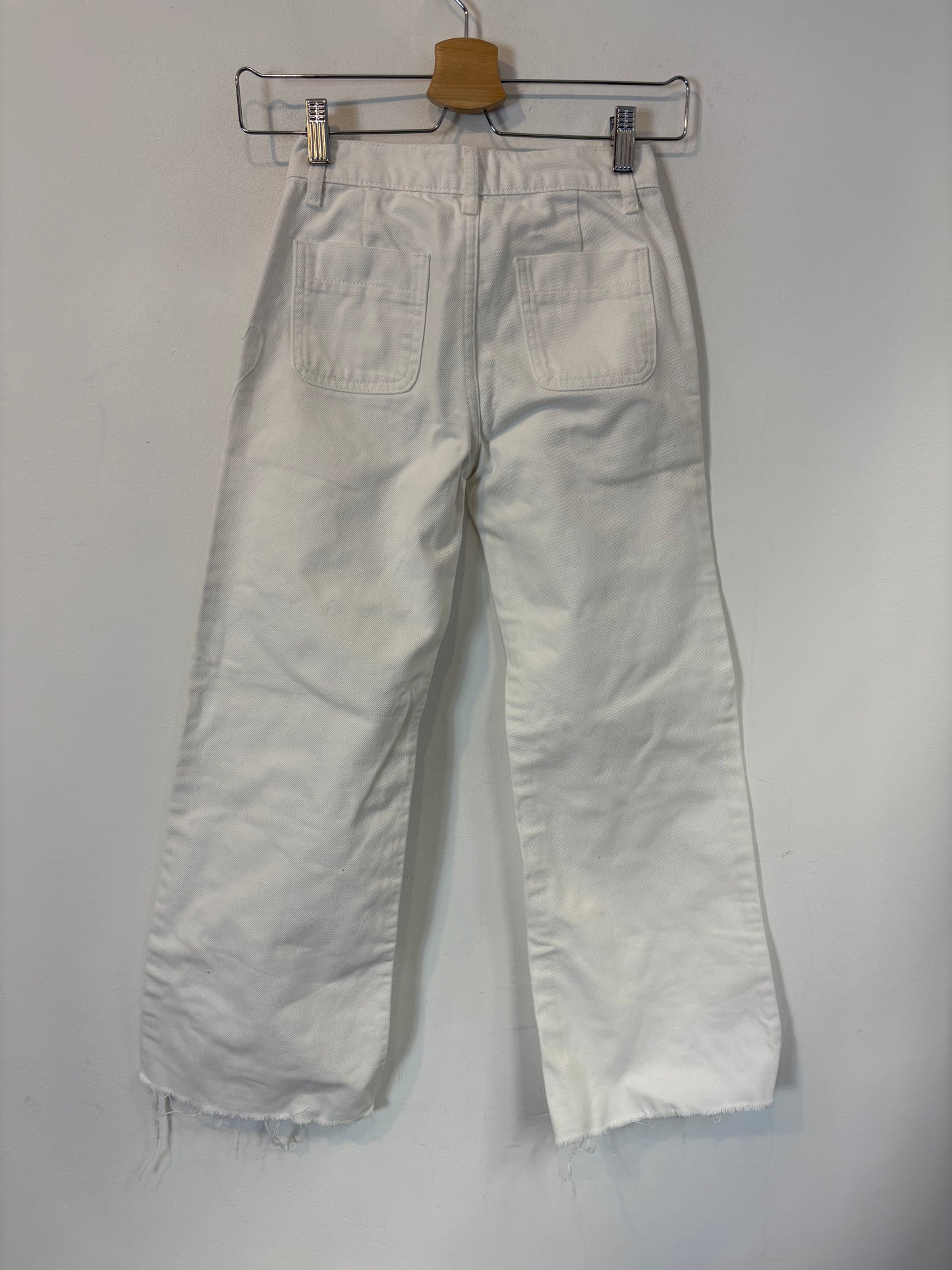 NÍCOLI. Denim blanco bolsillos. T 12años