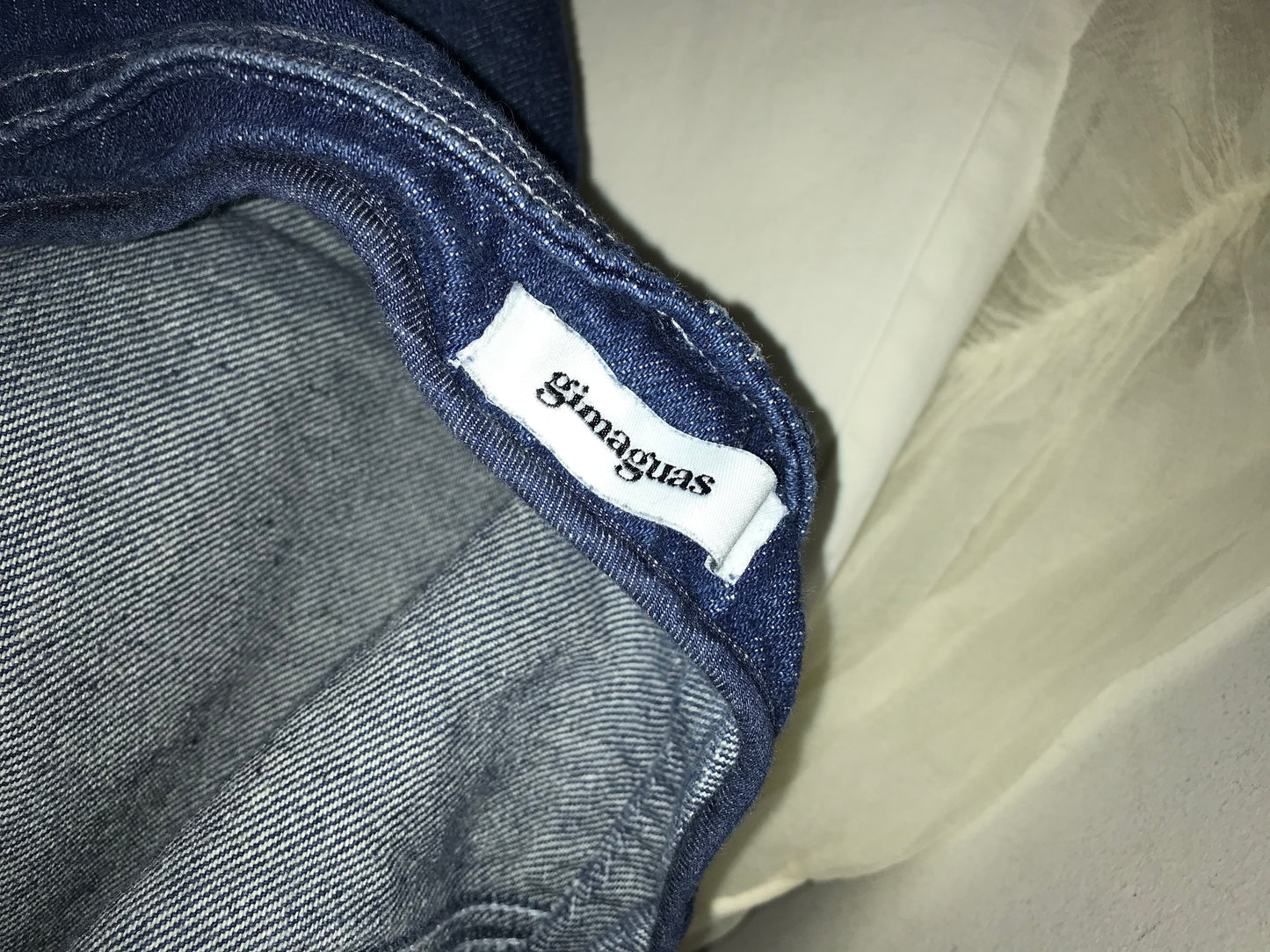 GIMAGUAS. Denim pata ancha hebilla