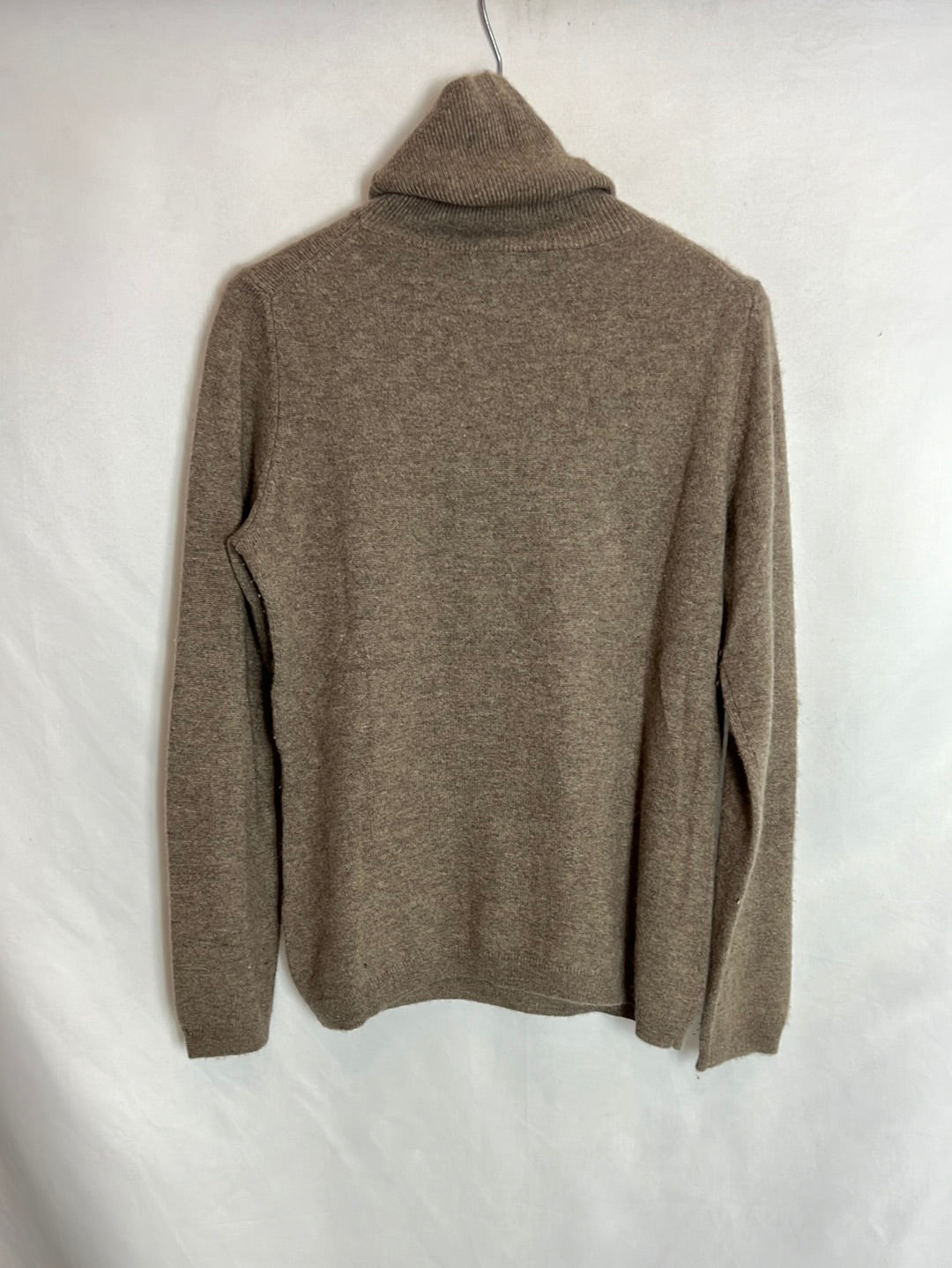 EL CORTE INGLÉS . Jersey marrón claro cashmere . T 36