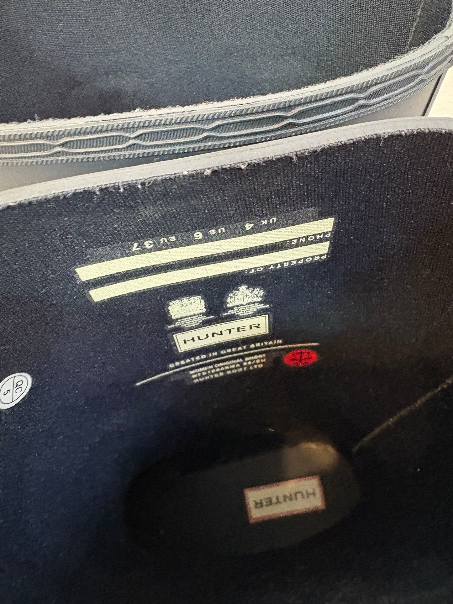 HUNTER. Botas azules media caña