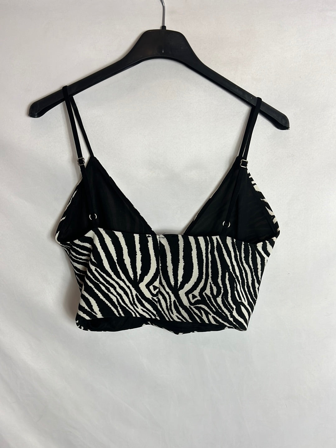 ZARA. Crop top animal print. T M