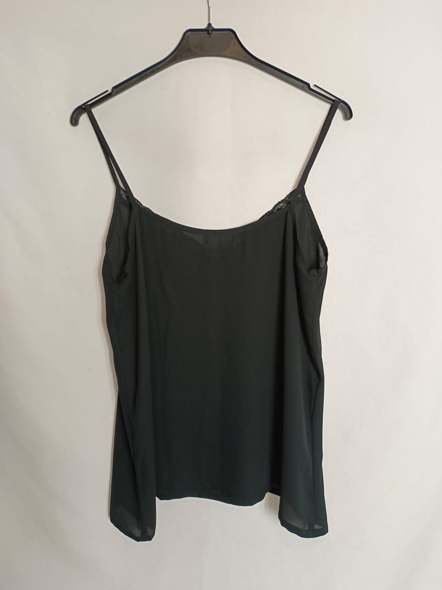 BIMANI. Top negro lencero T.m