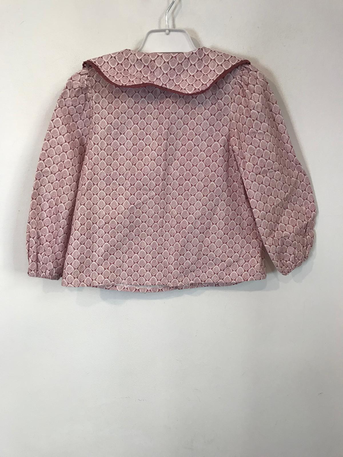 DOÑA CARMEN. Blue print dress. Size 5 years