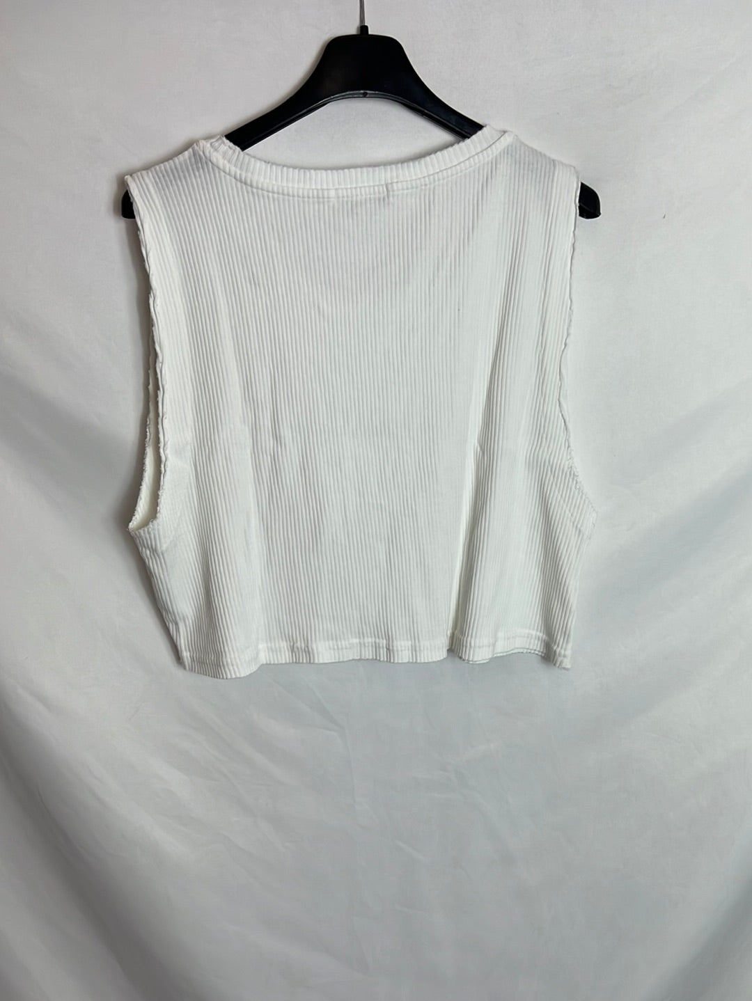 CROSELY. Top canalé oversized. T.s