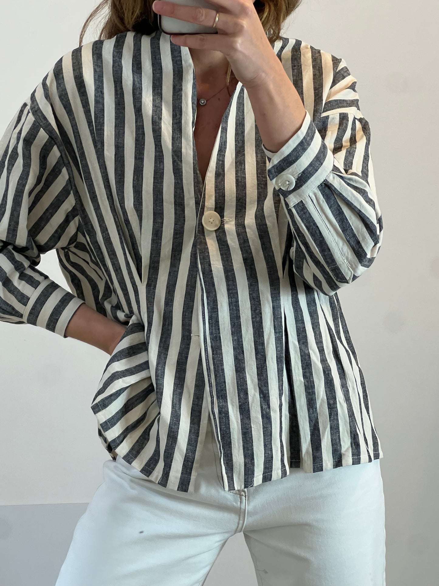 NESINES. Top/chaqueta rayas TU (M)