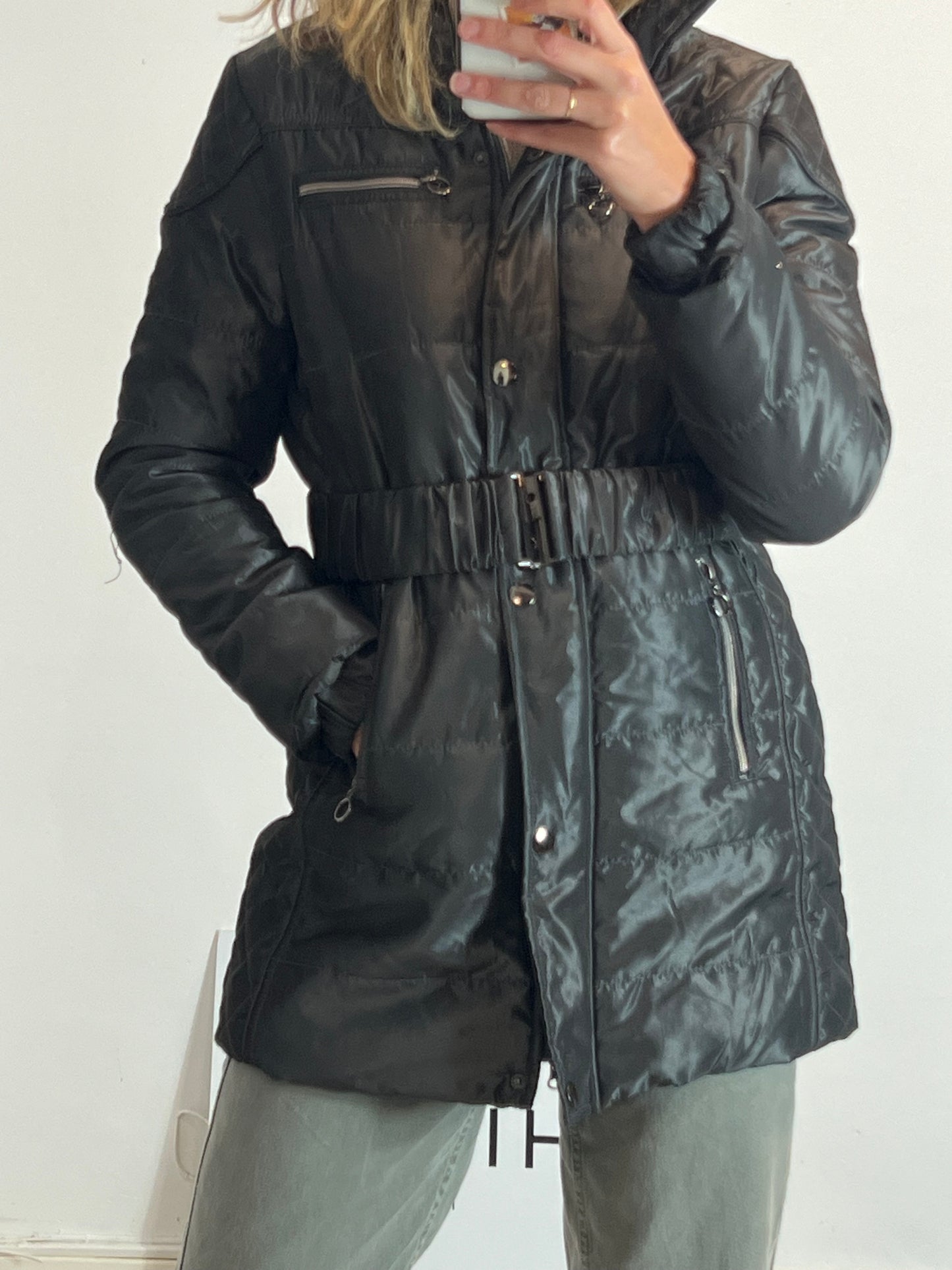 OTRAS. plumas gris satinado T.m