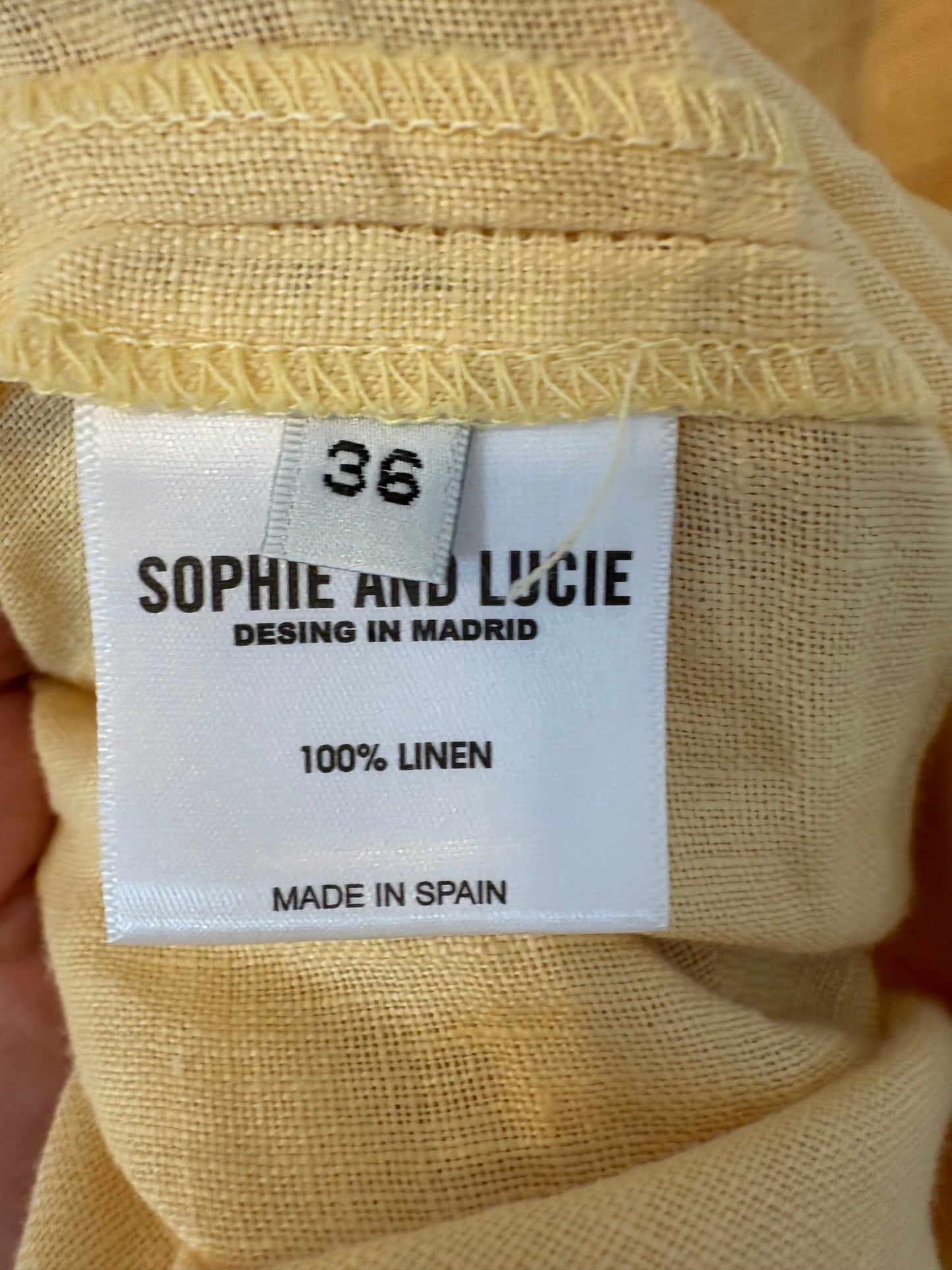 SOPHIE & LUCIE. Falda midi lino