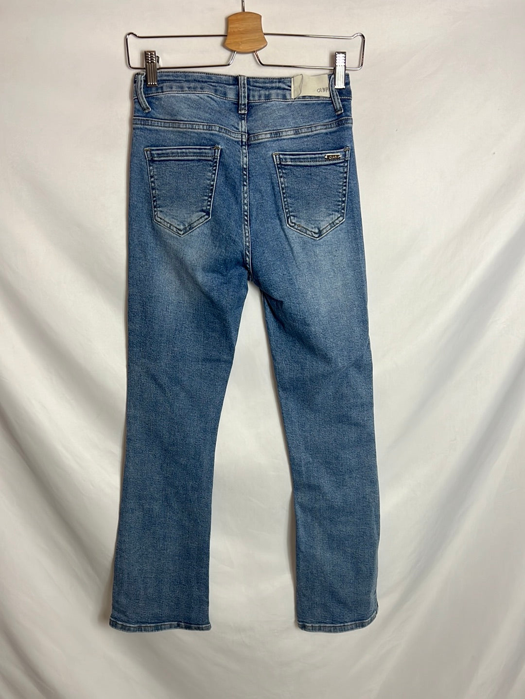 O’LIVIA. Denim elastico ligeramente acampando . T S