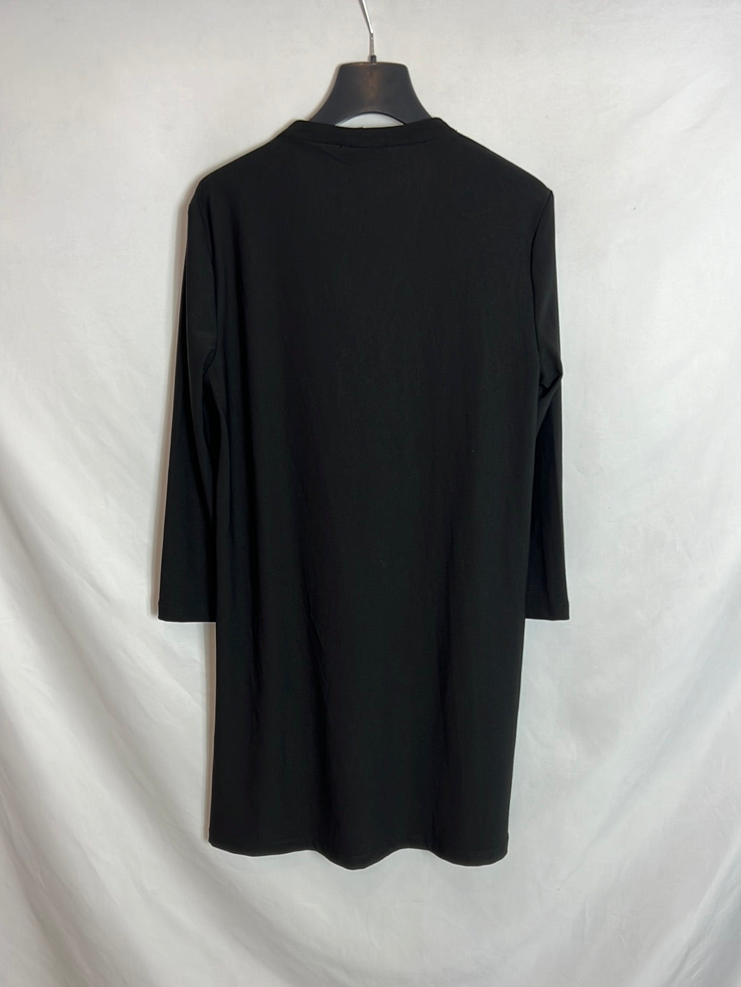 MANGO. Vestido negro elástico T.s