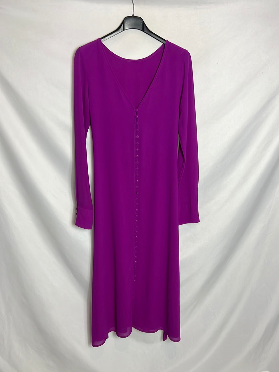 BIMANI. Buttoned bougainvillea midi dress. T.S.