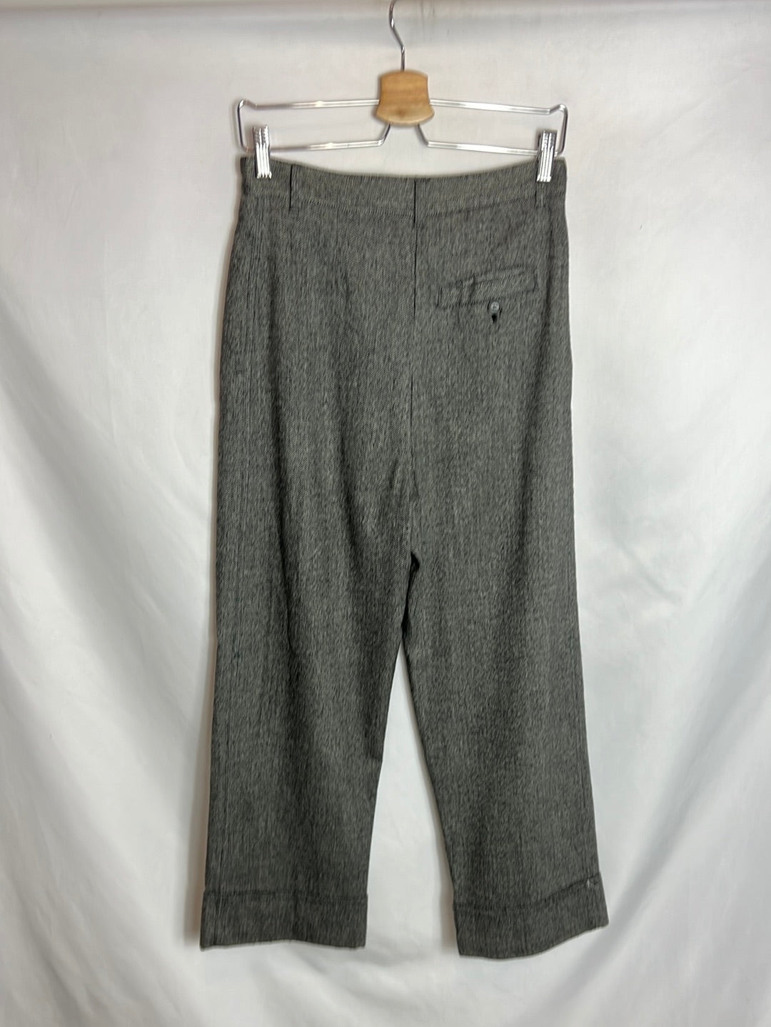 ZARA. Pantalones slouchy jaspeados. T S