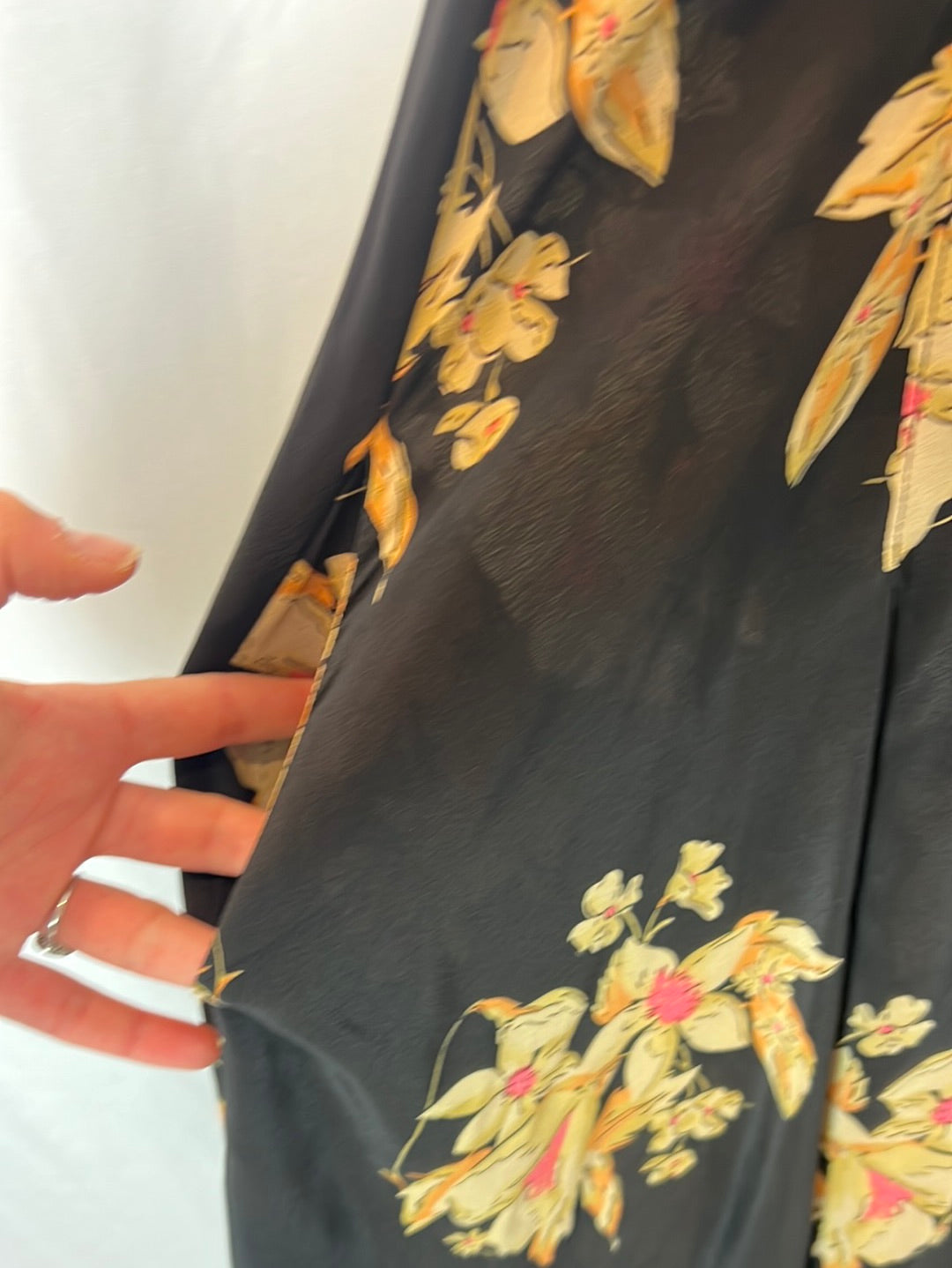 OTHERS. Printed silk midi dress. TS