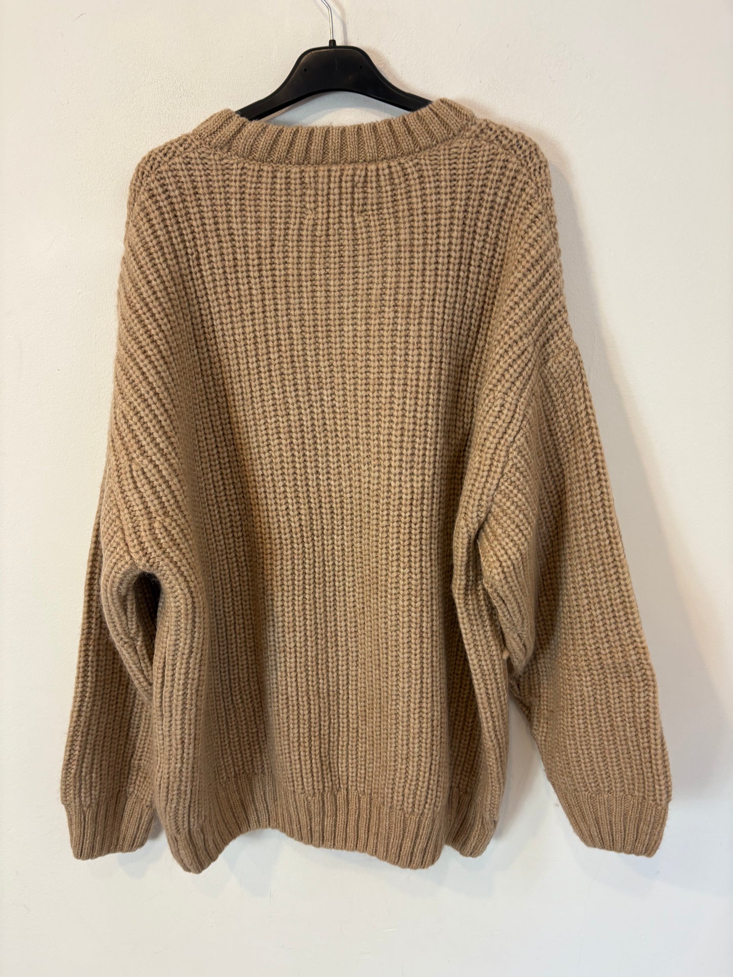 ANINE BING. Jersey beige alpaca