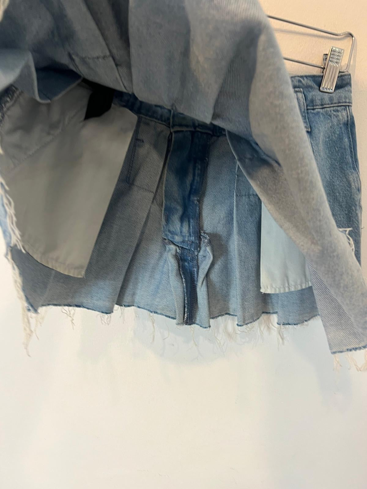 ZARA. Falda denim tablas