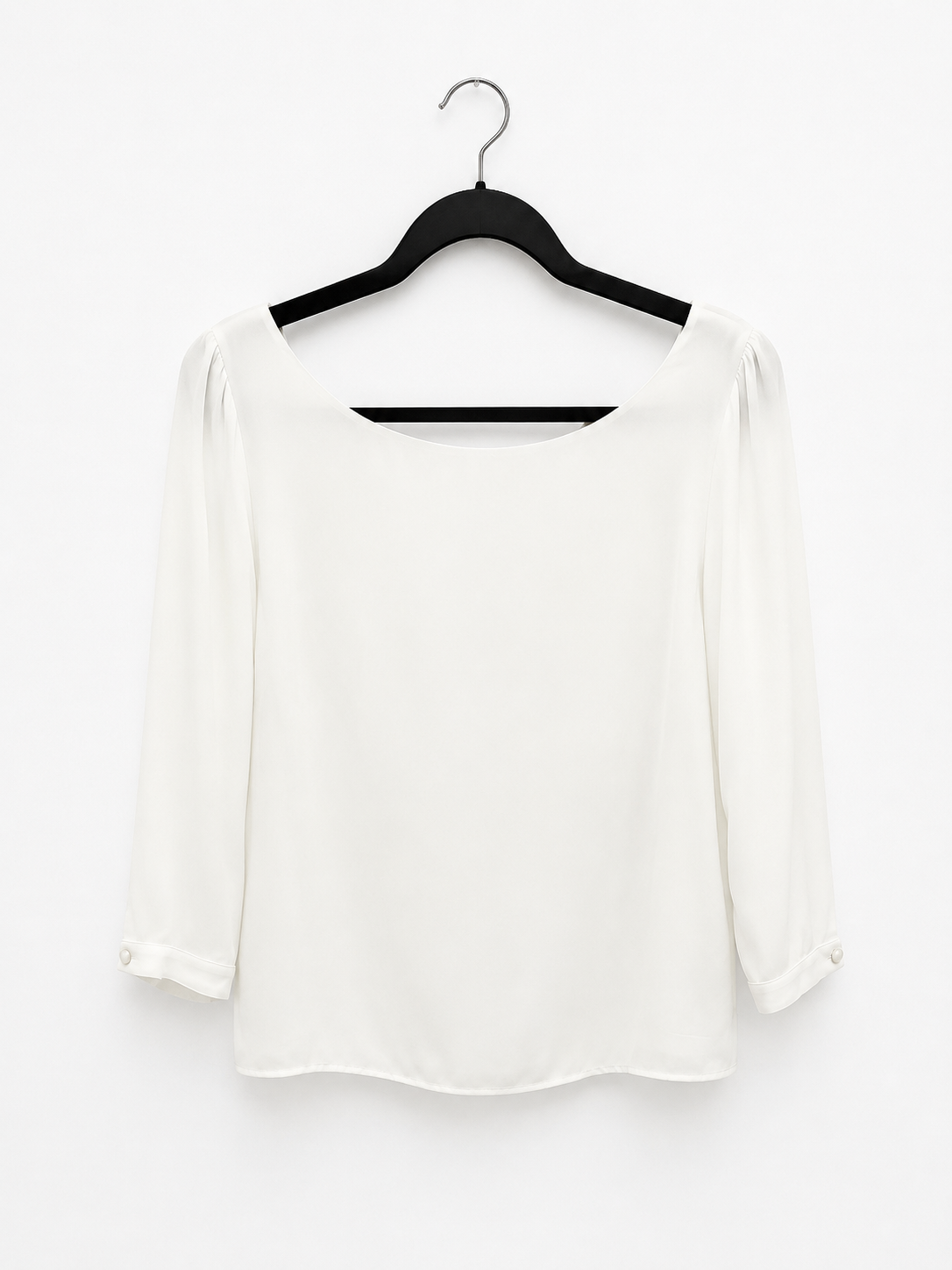 BY CLÉA. Blusa blanca espalda baja T.s y T.m