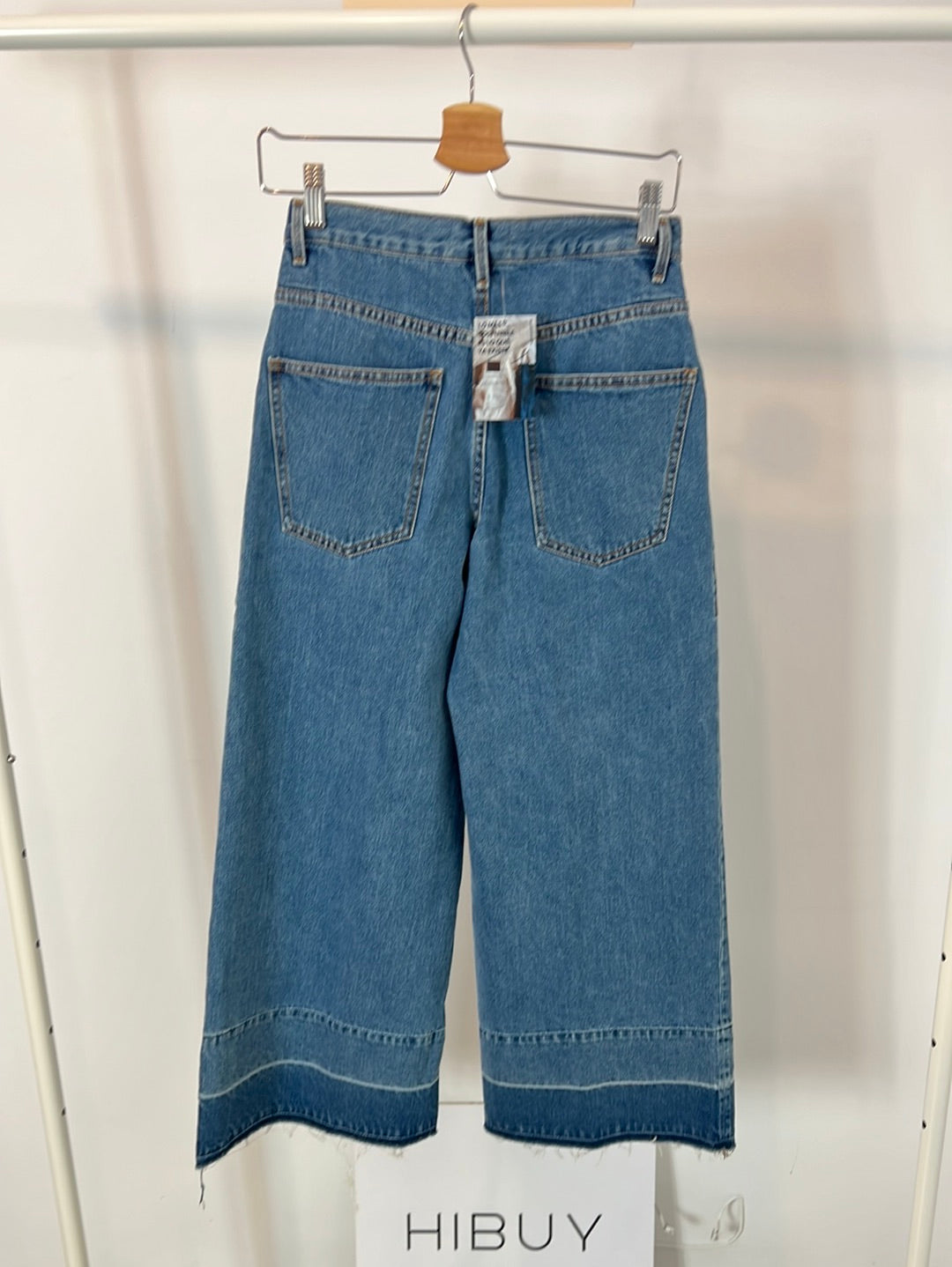 ZARA. Wide-leg denim culottes. XS