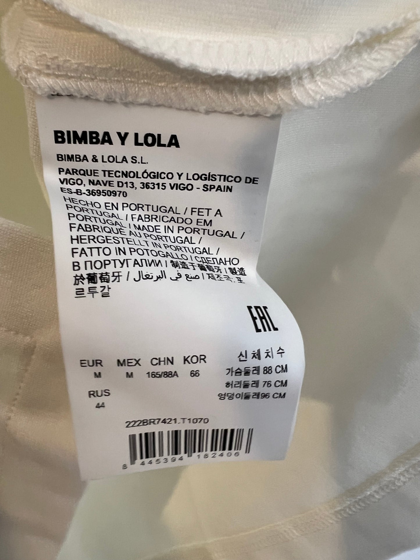 BIMBA Y LOLA. Top punto elastico. T M (S)