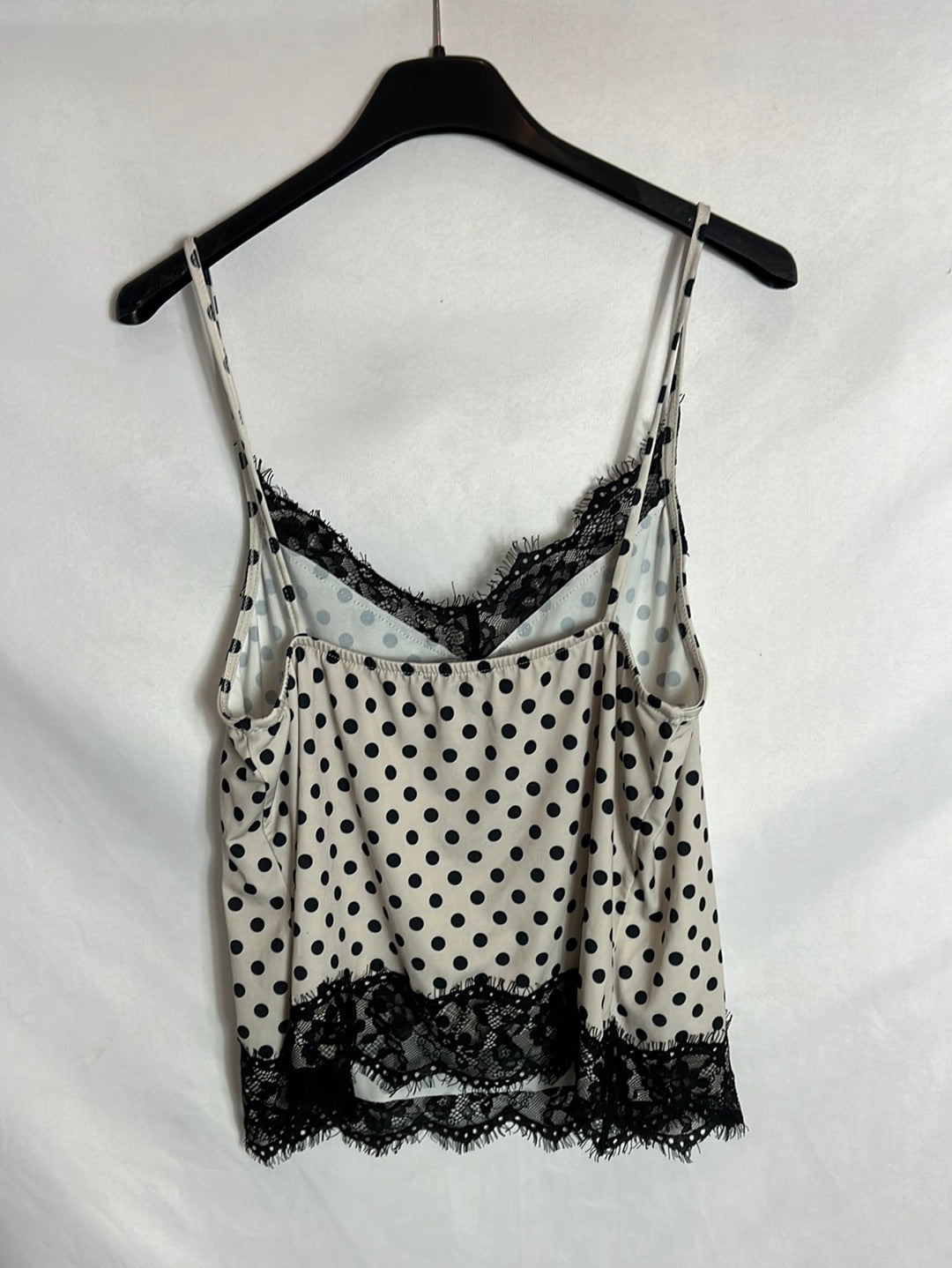 ZARA. Top lencero lunares T.s