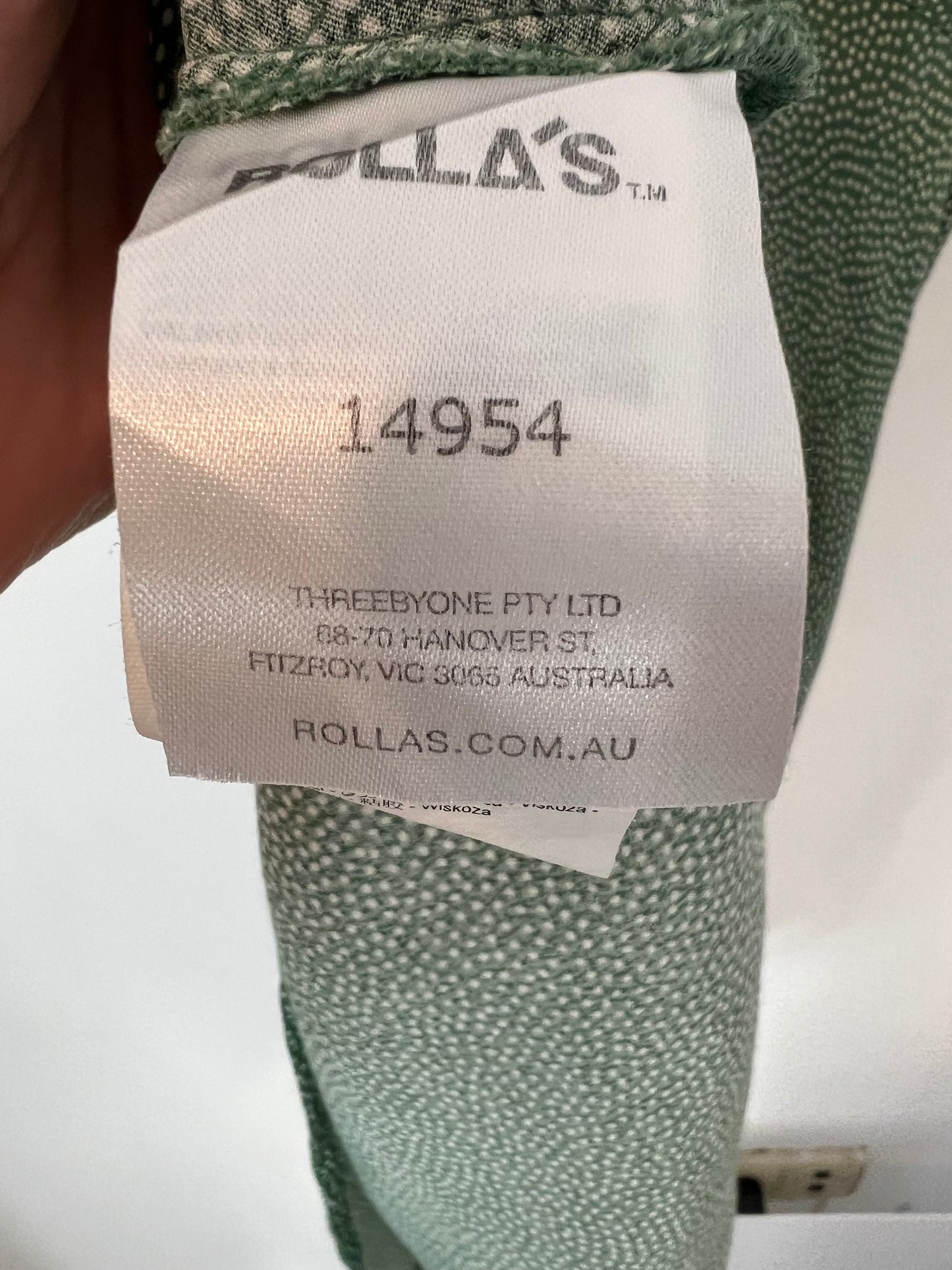 ROLLA'S. Green polka dot dress TM