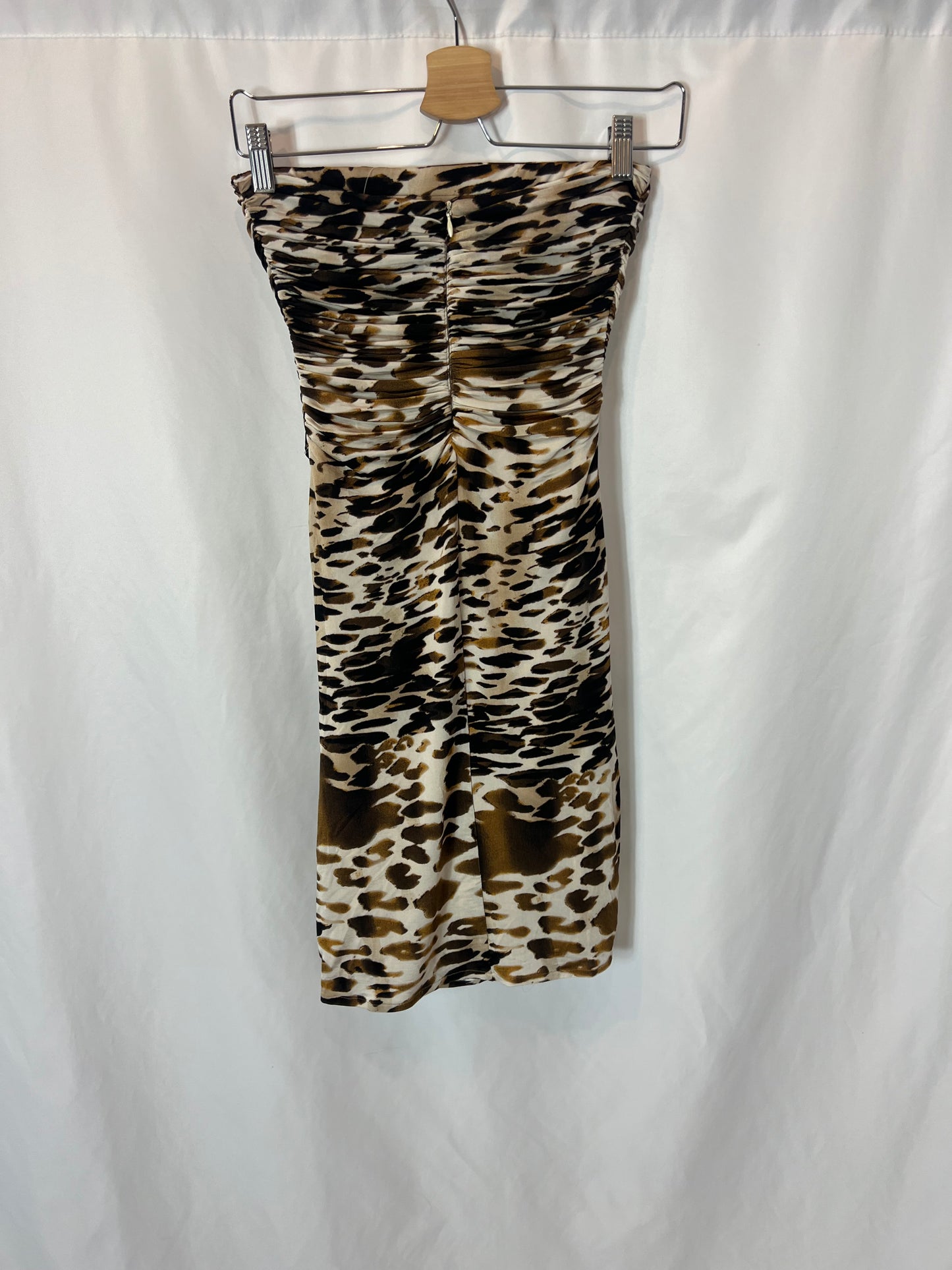MANGO. Vestido corto animal print T.s