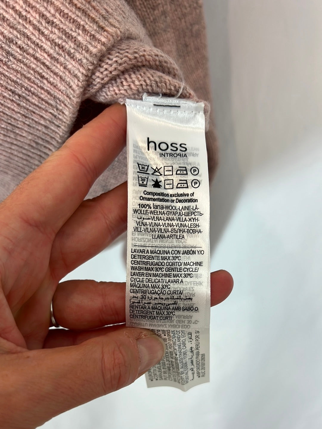 INTROPIA. Heathered pink Ts sweater