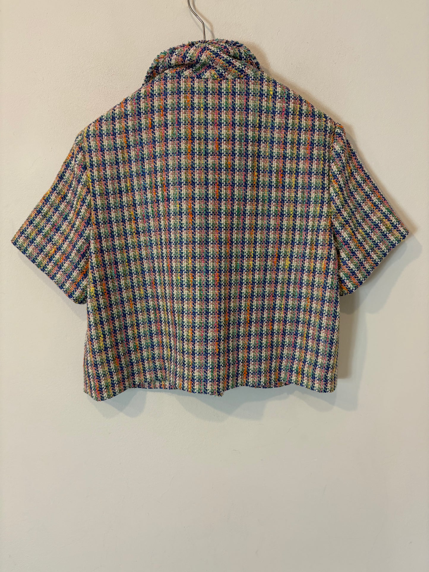 MAJE. Top tweed colores