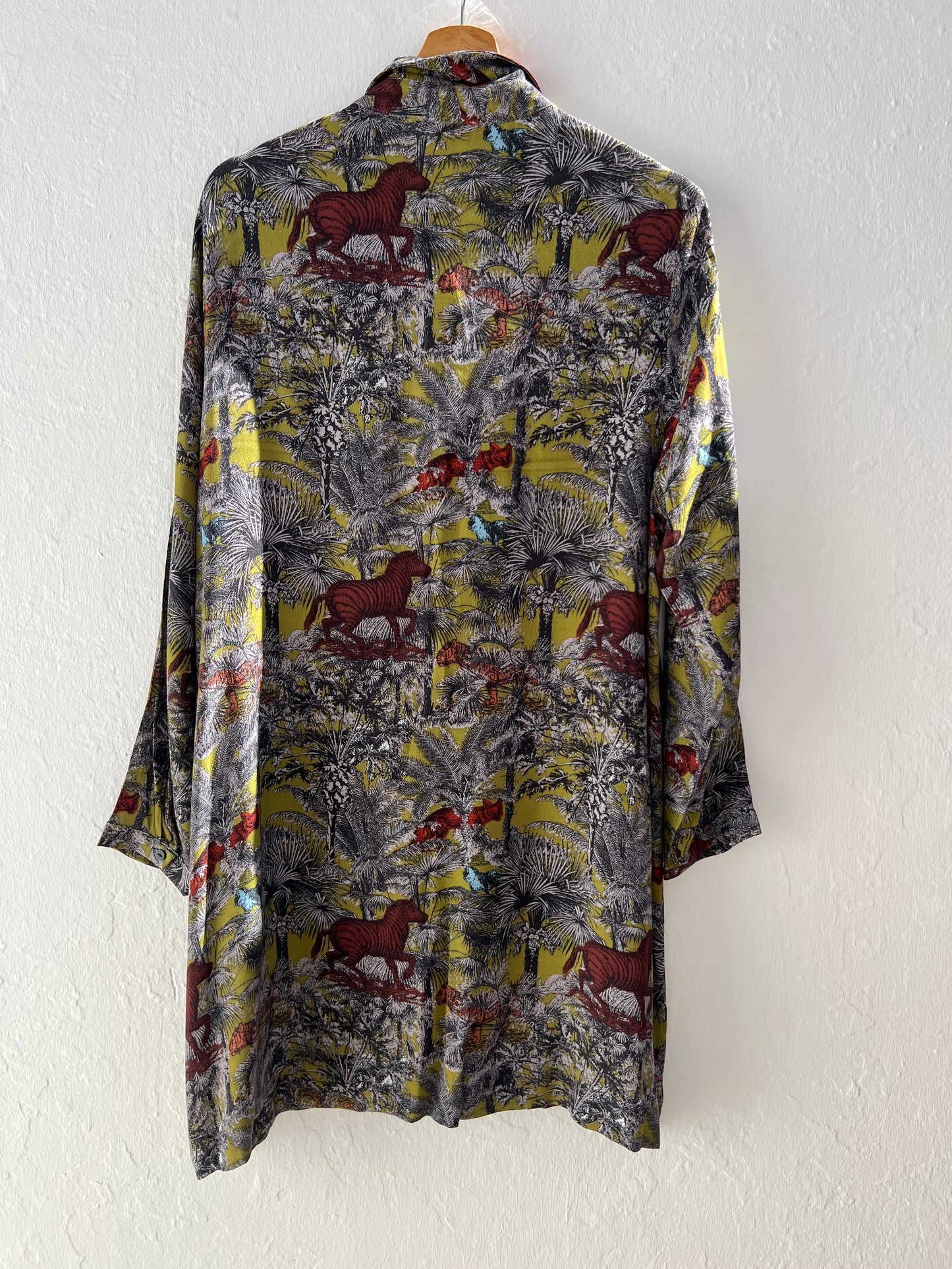 PARFOIS. TU(m) printed shirt dress