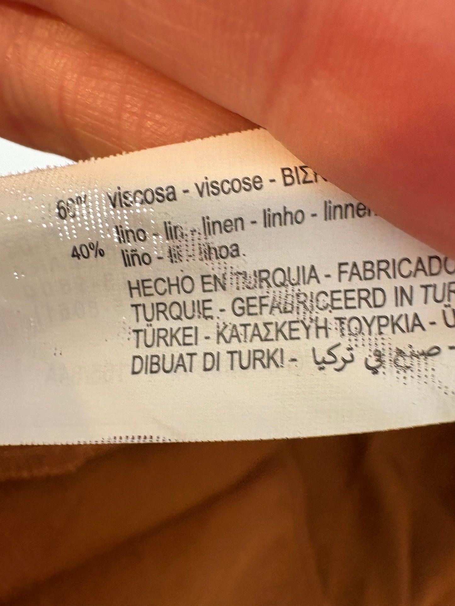 ZARA. Vestido midi marrón abertura