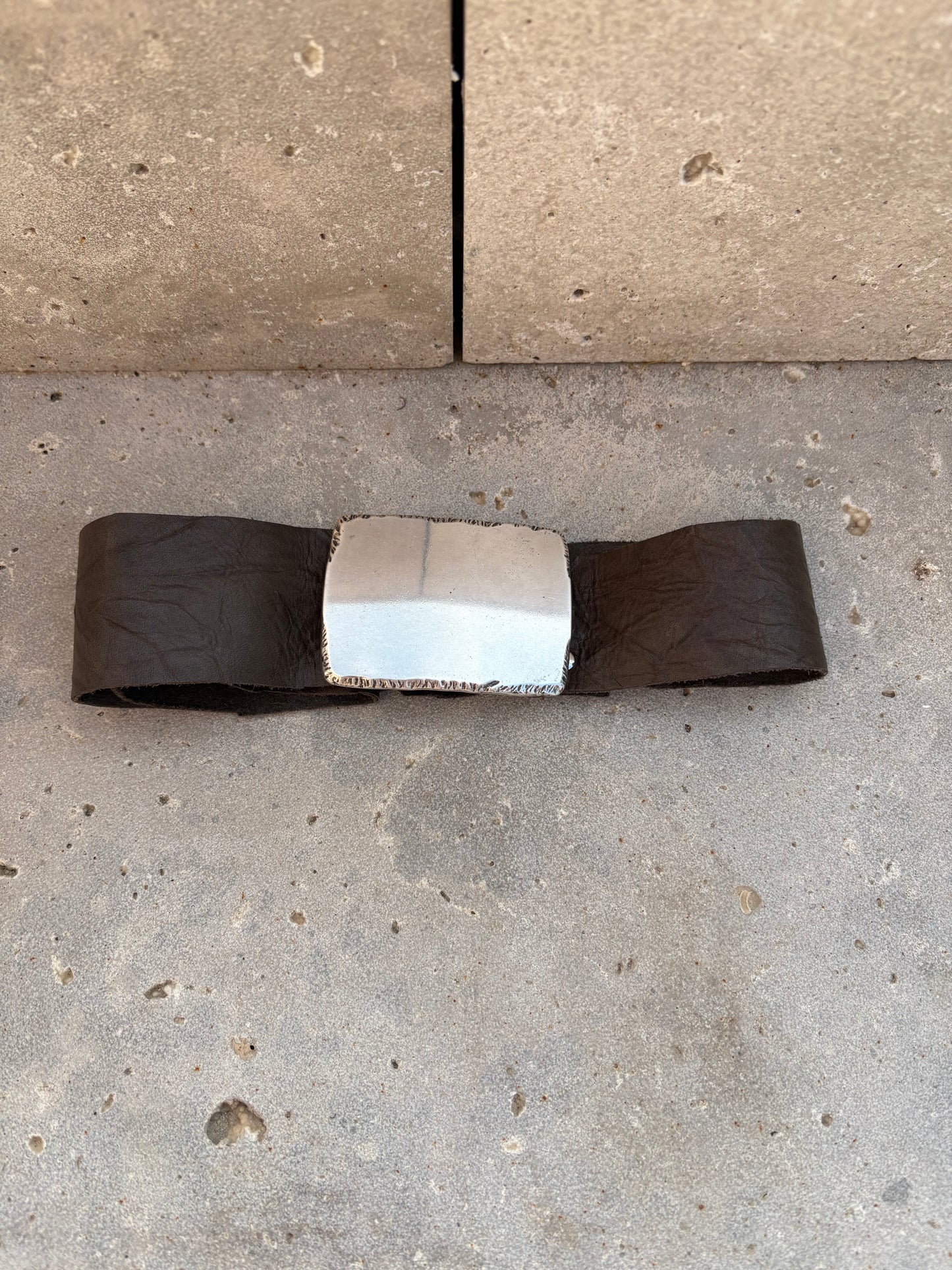 OTHERS. Brown light leather belt. TS