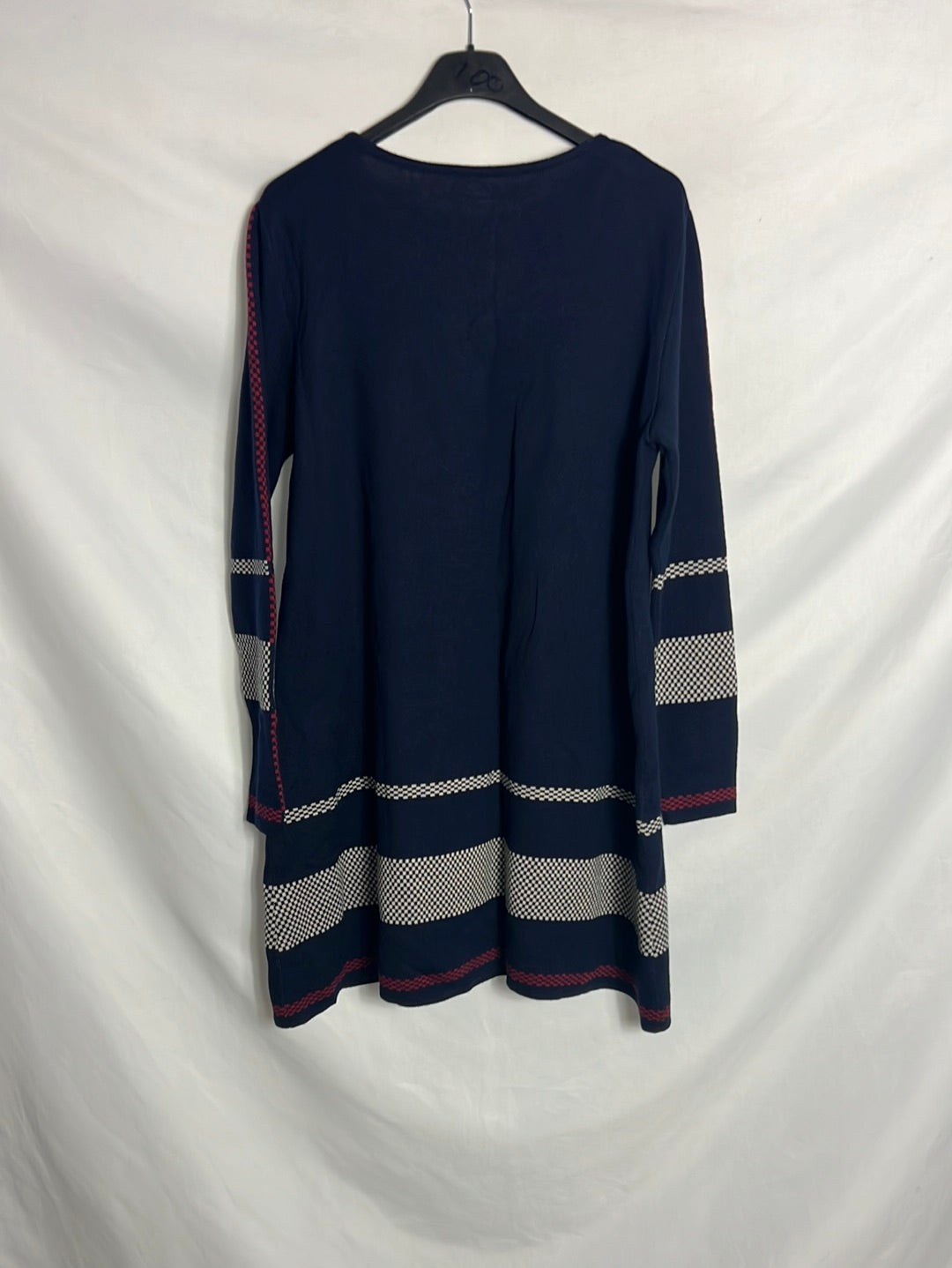 WENDY'S LITTLE HOUSE. Short blue wool dress. TS