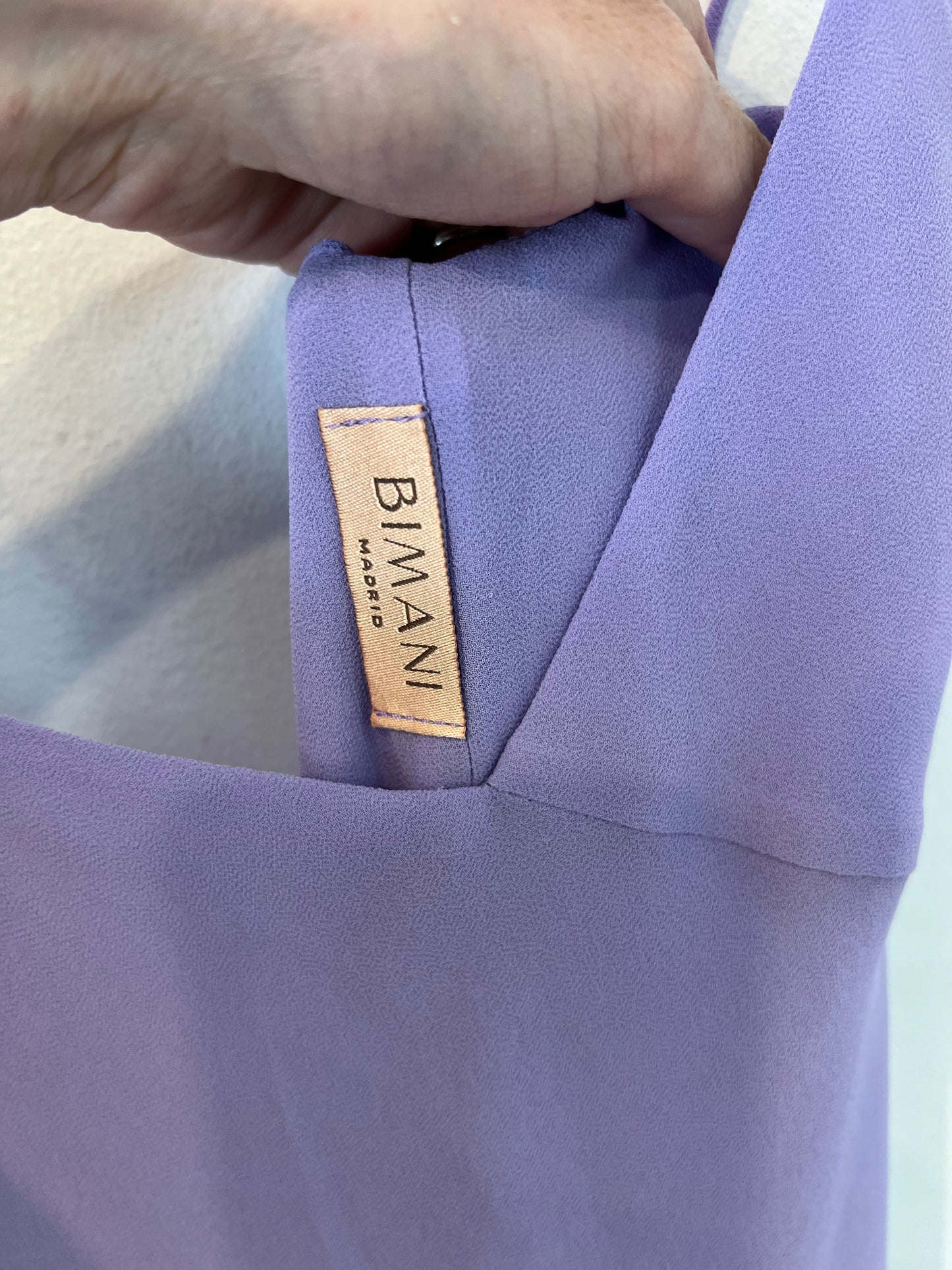 BIMANI. Mauve strappy dress Tm