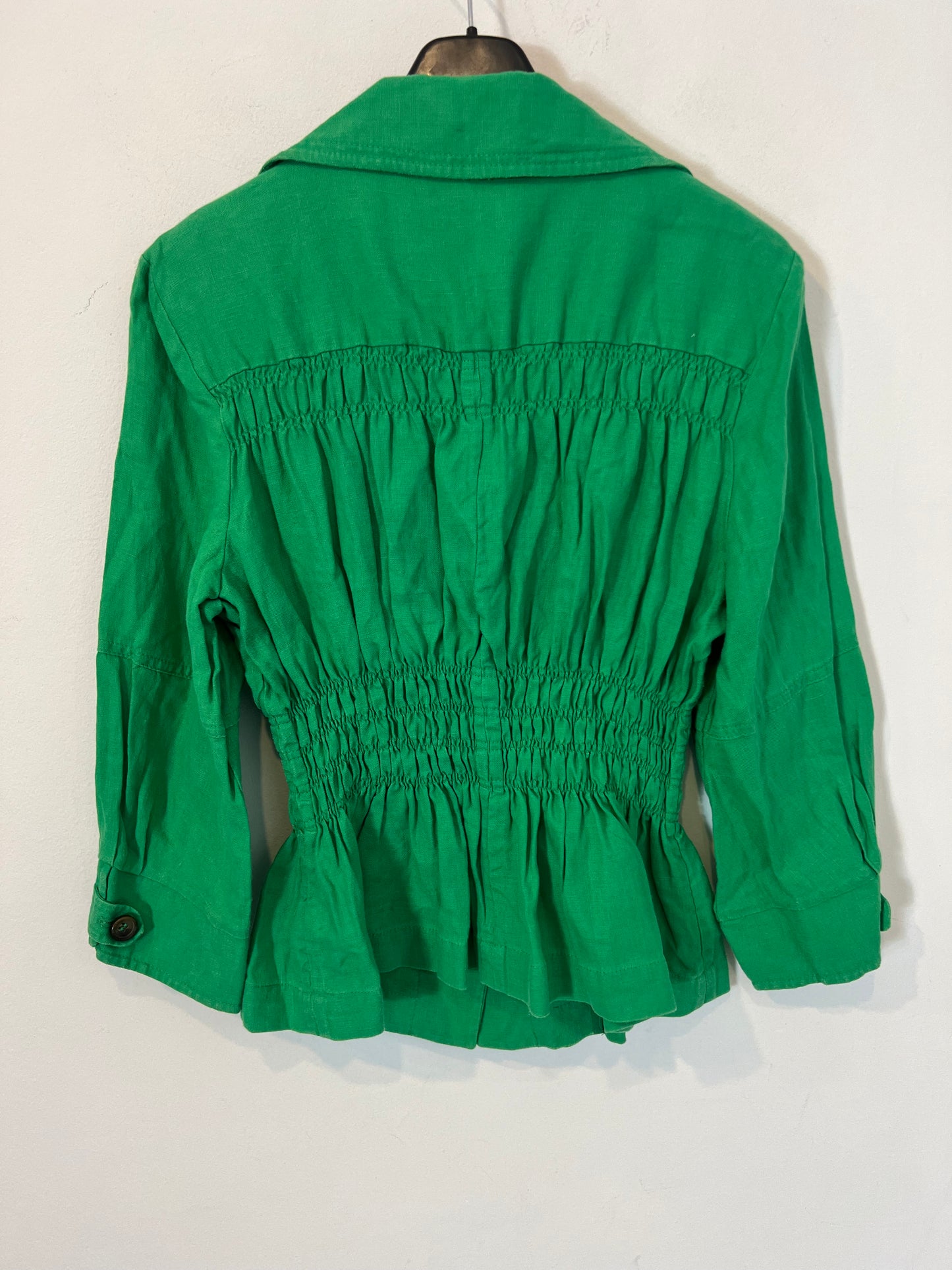 ZARA. Chaqueta lino vintage T.XL(M)