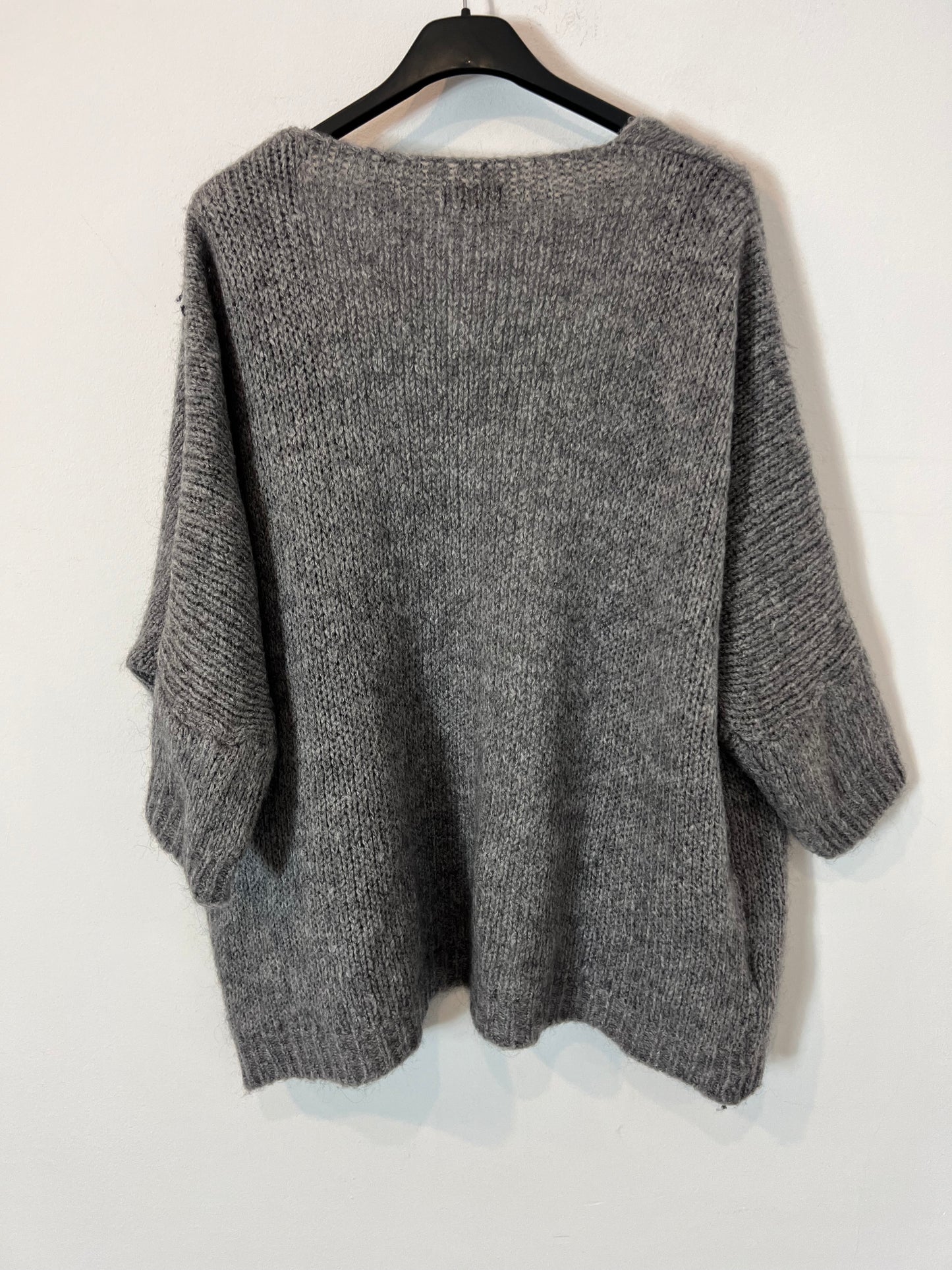 EL DESVÁN DE ARAN. Cárdigan gris abierto Tu(S)