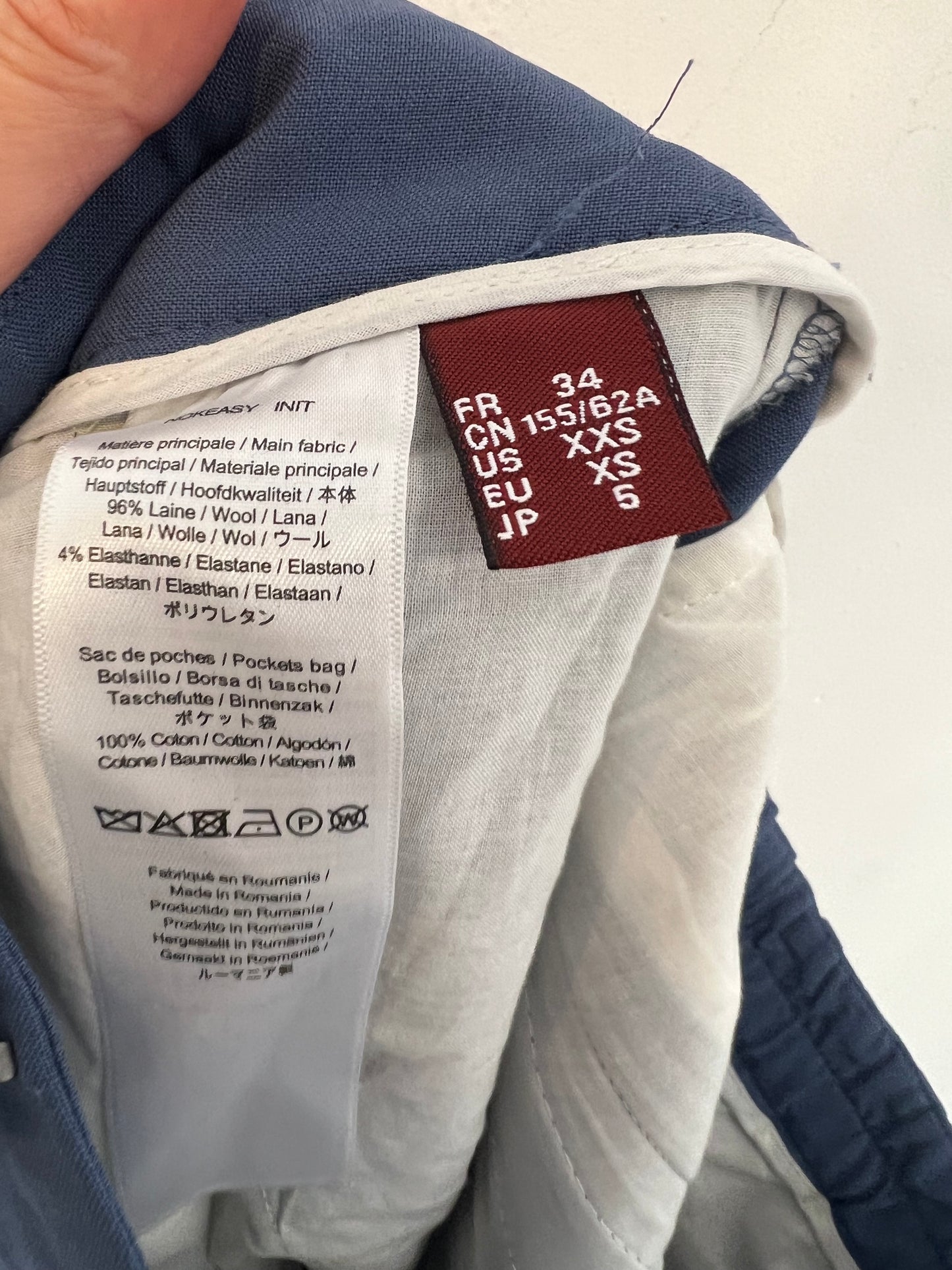 COPTOIR DES COTONNIERS. Pantalón azul pinzas. T 34