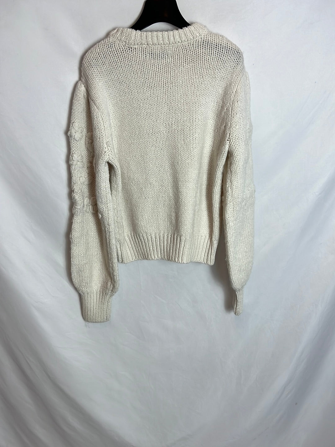 FORMULA JOVEN. Jersey blanco roto flores. T S