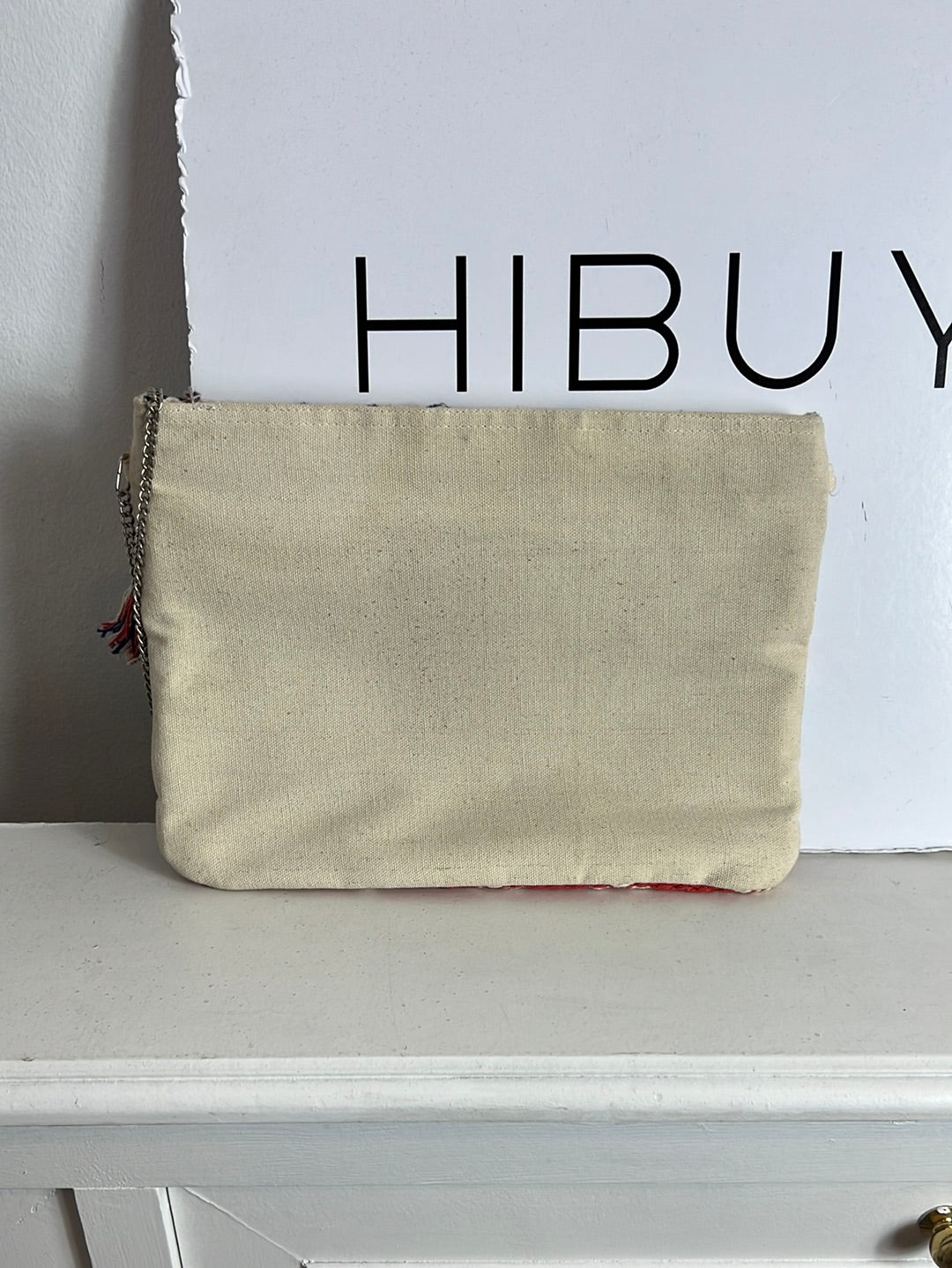 OTRAS. Bolso tela estampado geométrico